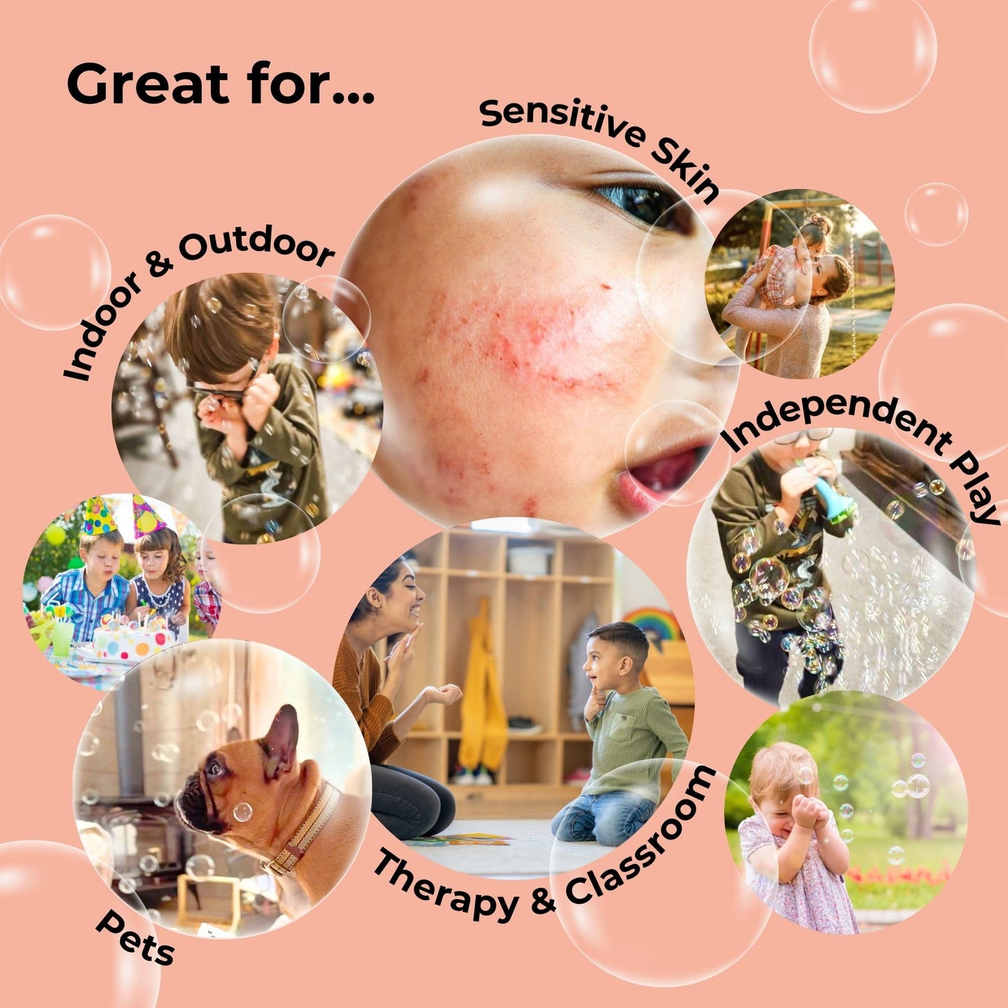 SPIKE Innobaby Bubble Blower Aqua – Mess-Free Botanical Bubbles & Dipping Tray