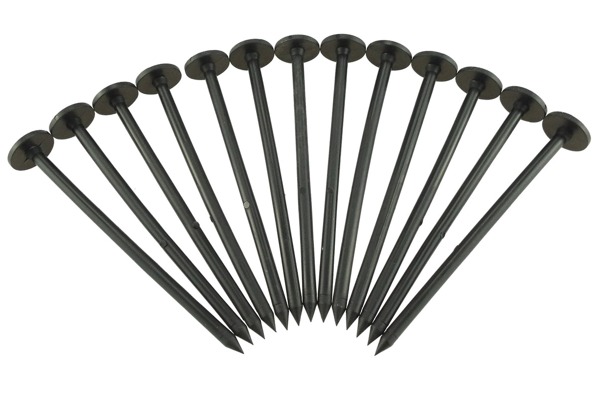 Weed Control Fabric Plastic Fixing Pegs Small 5"