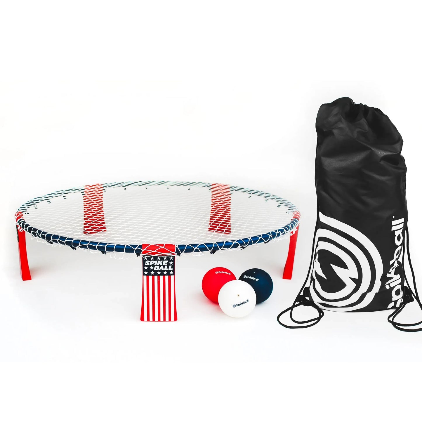Spikeball Original Roundnet Game Stars Stripes Edition - 3 Balls and Carry Bag