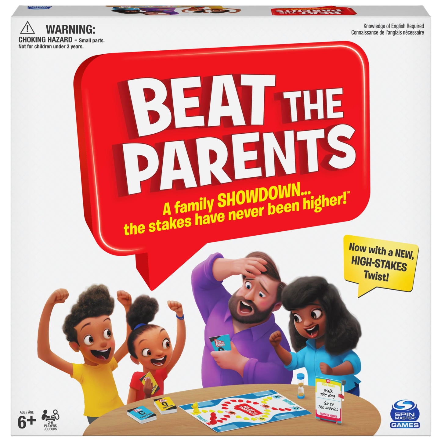 Spin Master Games Beat the Parents Classic Family Trivia Game – Kids vs Parents (Ages 6+)