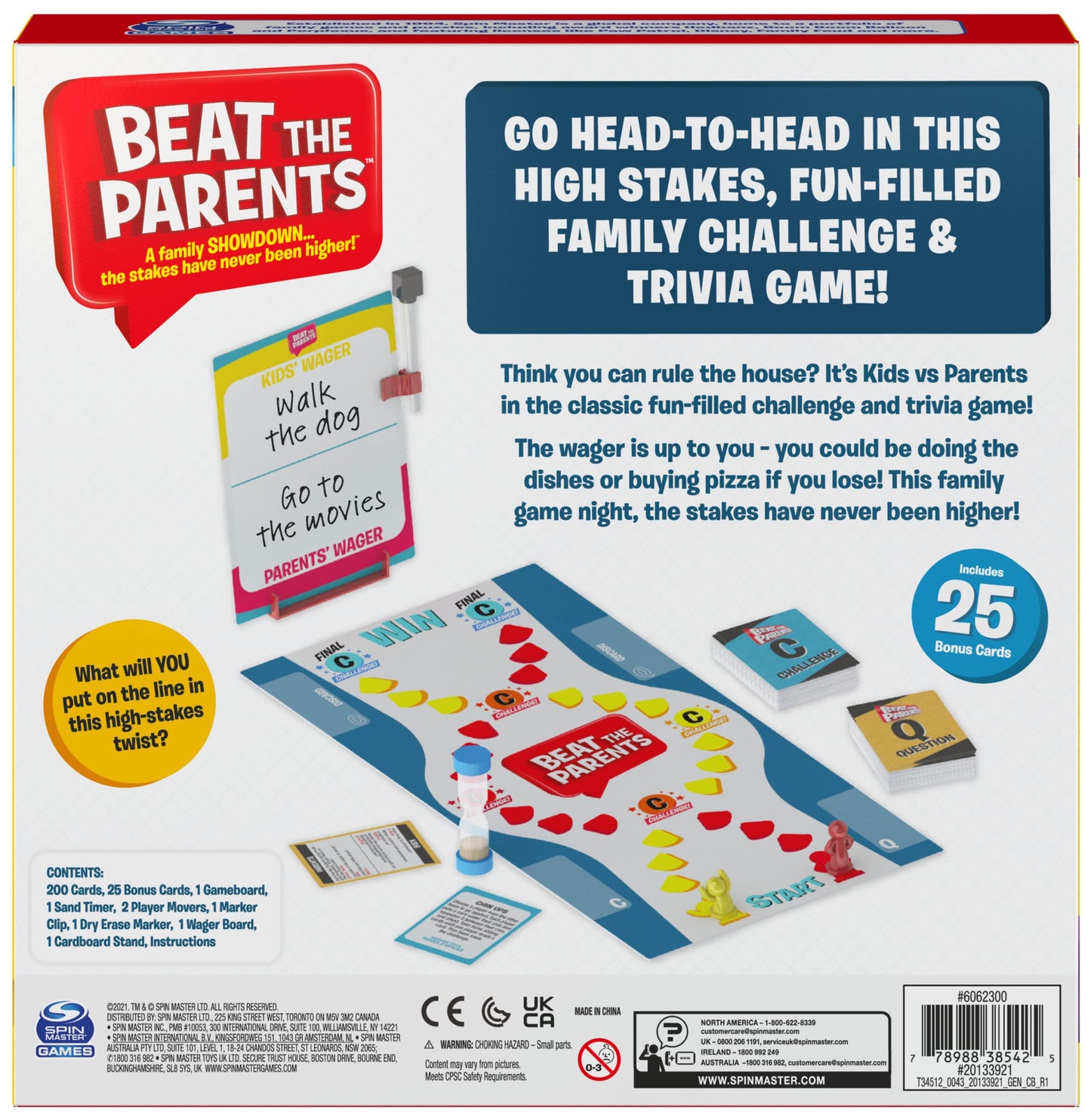 Beat The Parents: Classic Family Trivia Game by Spin Master – 2 to 6 Players (Amazon Exclusive)