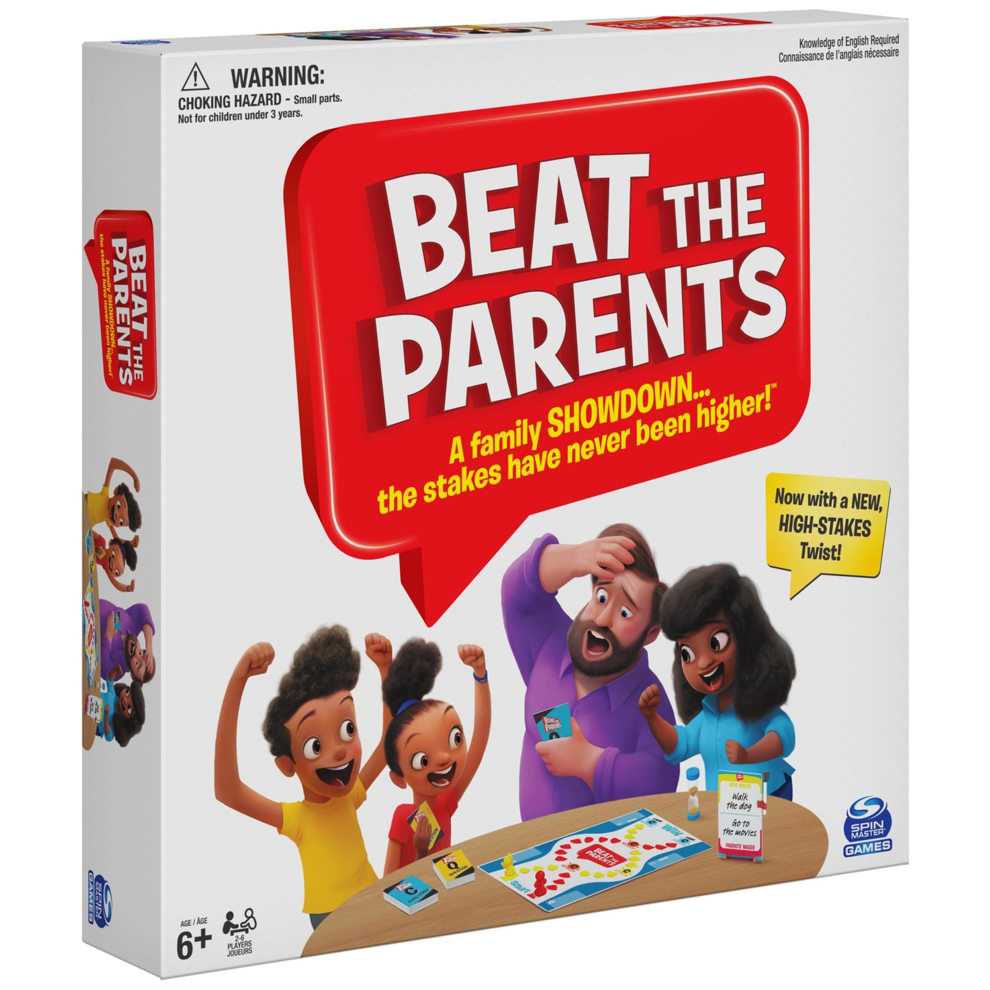 Spin Master Games Beat the Parents Classic Family Trivia Game – Kids vs Parents (Ages 6+)