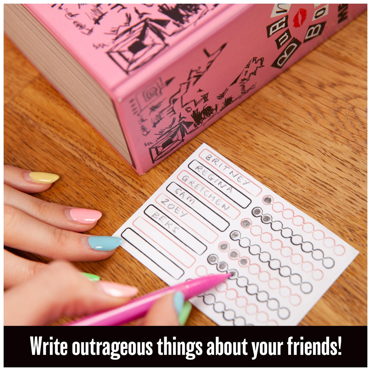 Mean Girls Burn Book Party Card Game by Spin Master | Teens & Adults