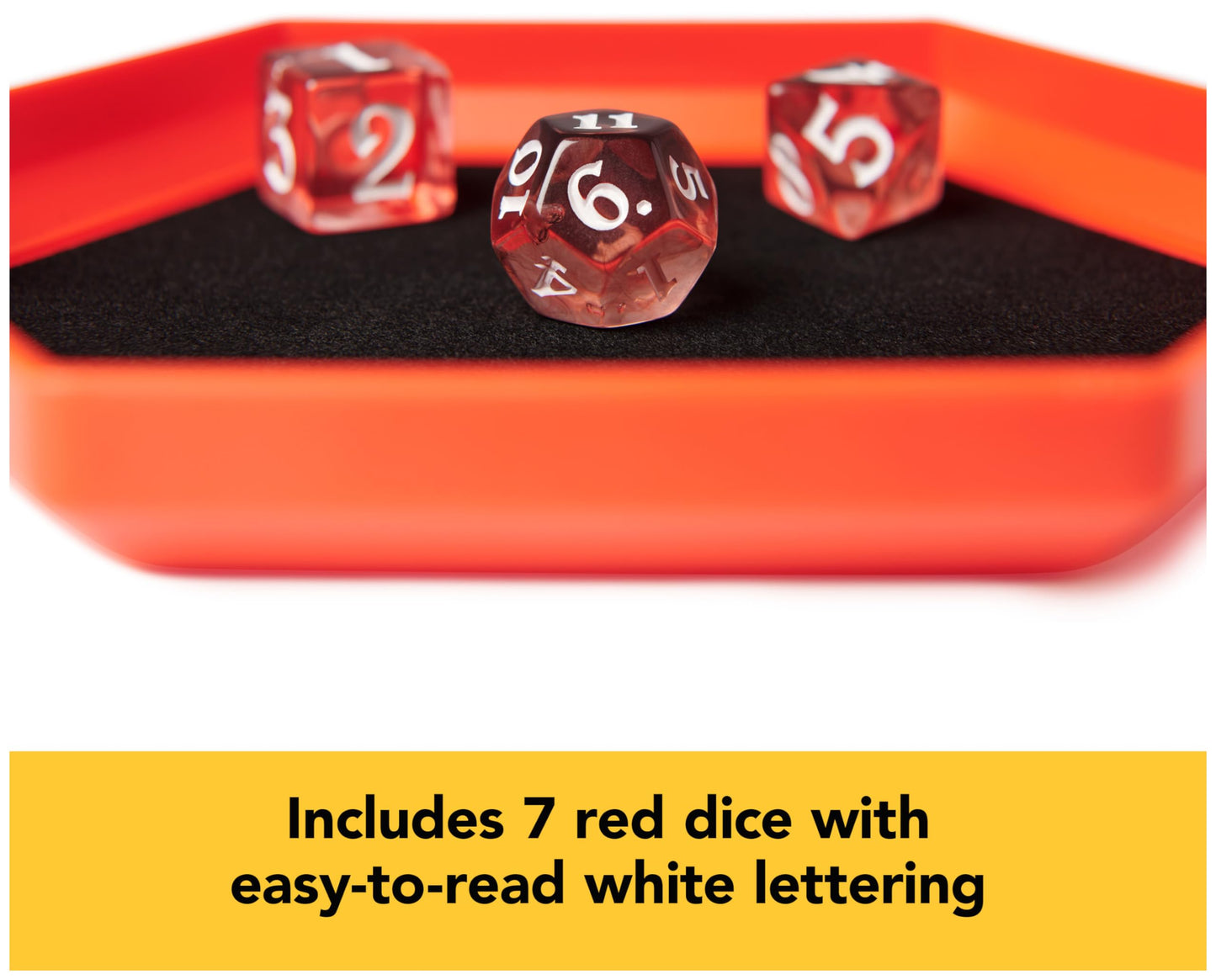 Spin Master Games Campaign Dice – Premium 7-Die Polyhedral Set with Case for RPGs