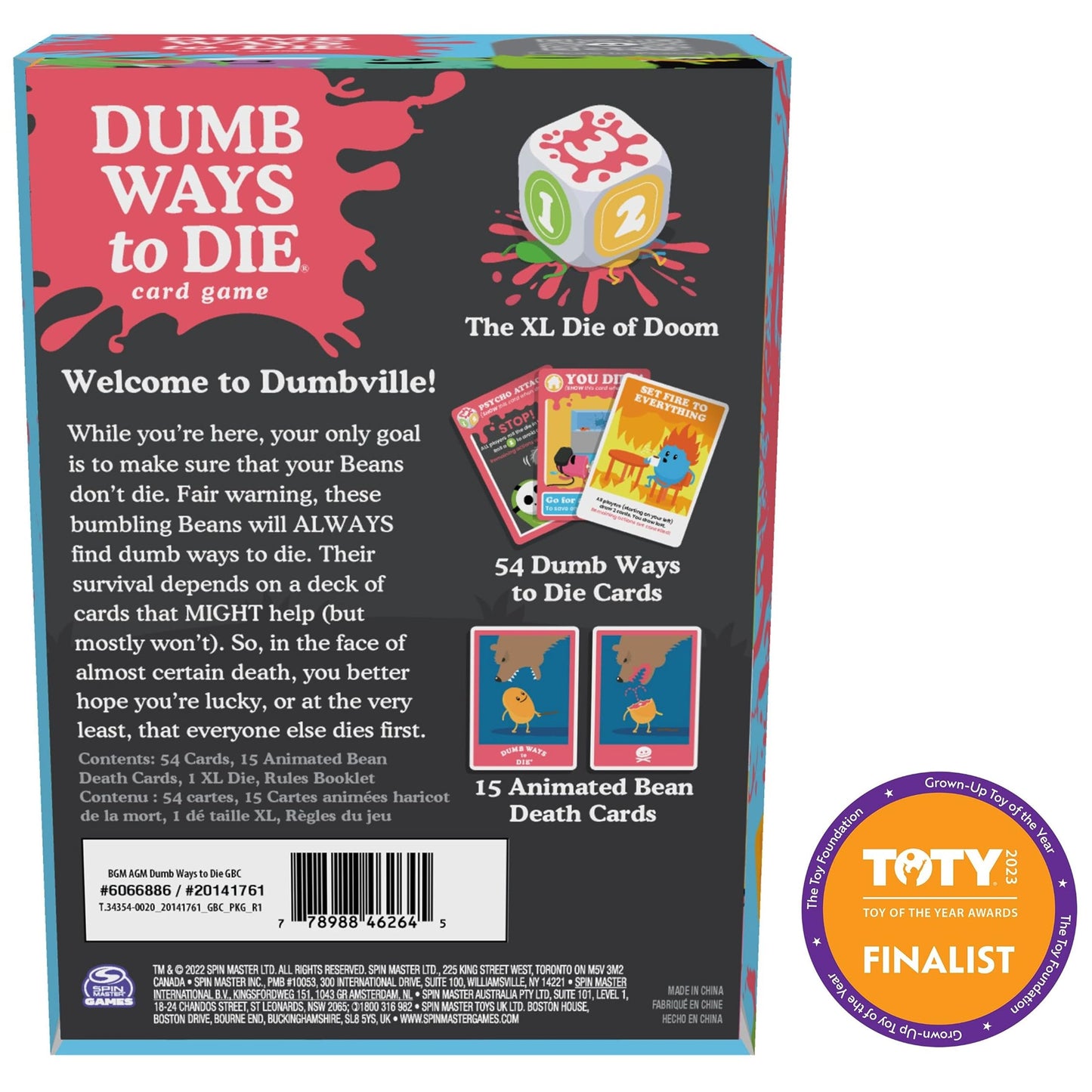 Spin Master Dumb Ways to Die Card Game – Viral Meme Party Game for 2-5 Players (Ages 12+)