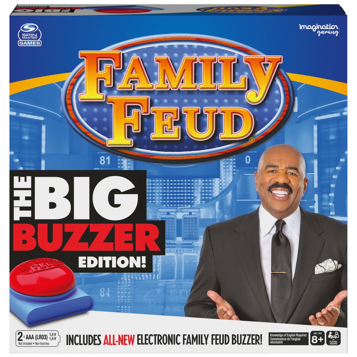 Spin Master Family Feud Big Buzzer Game – Amazon Exclusive Buzz In, 8+