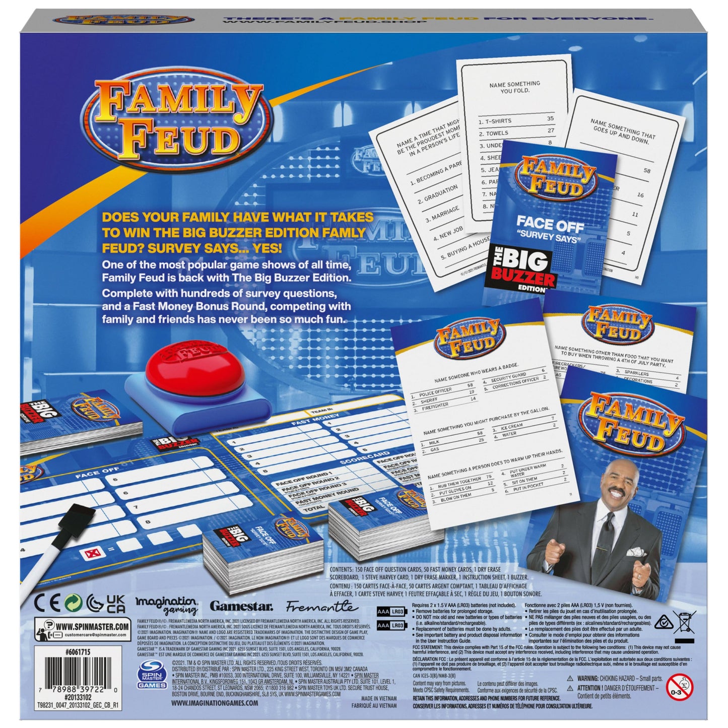 Spin Master Family Feud Big Buzzer Game – Amazon Exclusive Buzz In, 8+