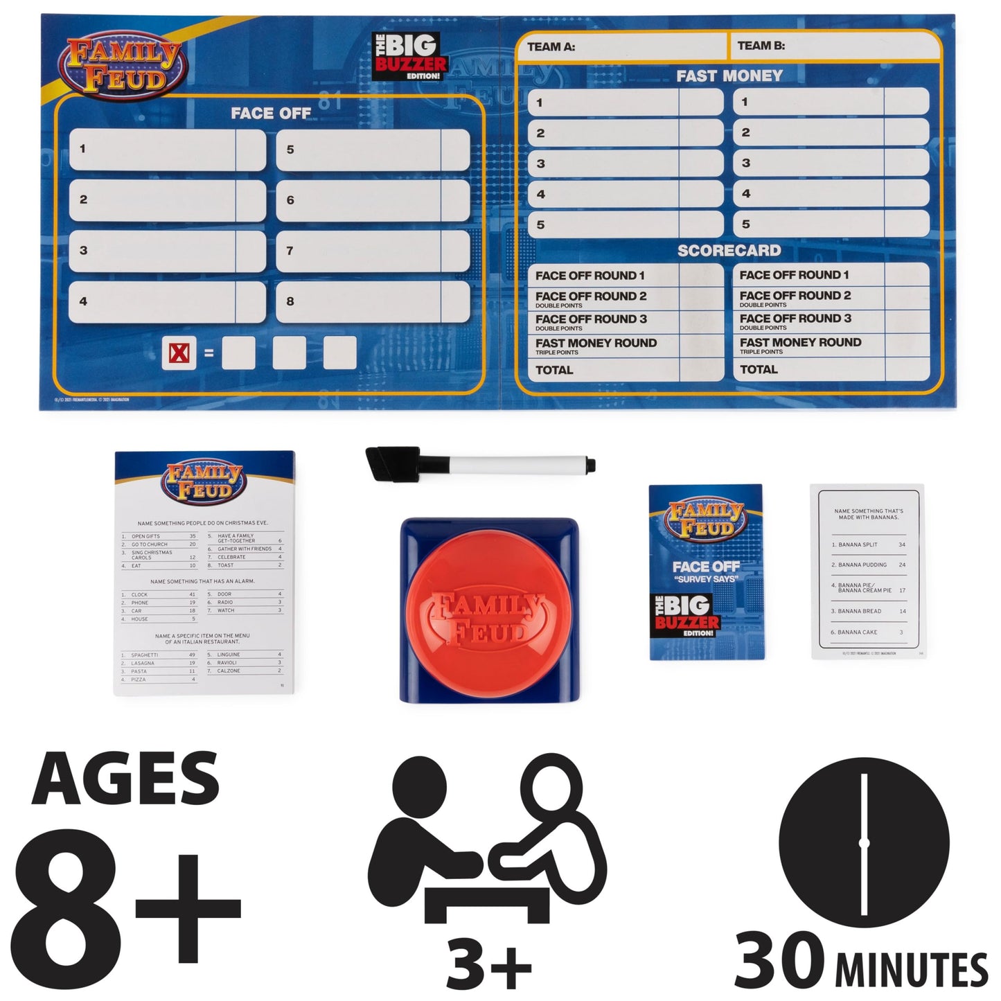 Spin Master Family Feud Big Buzzer Game – Amazon Exclusive Buzz In, 8+