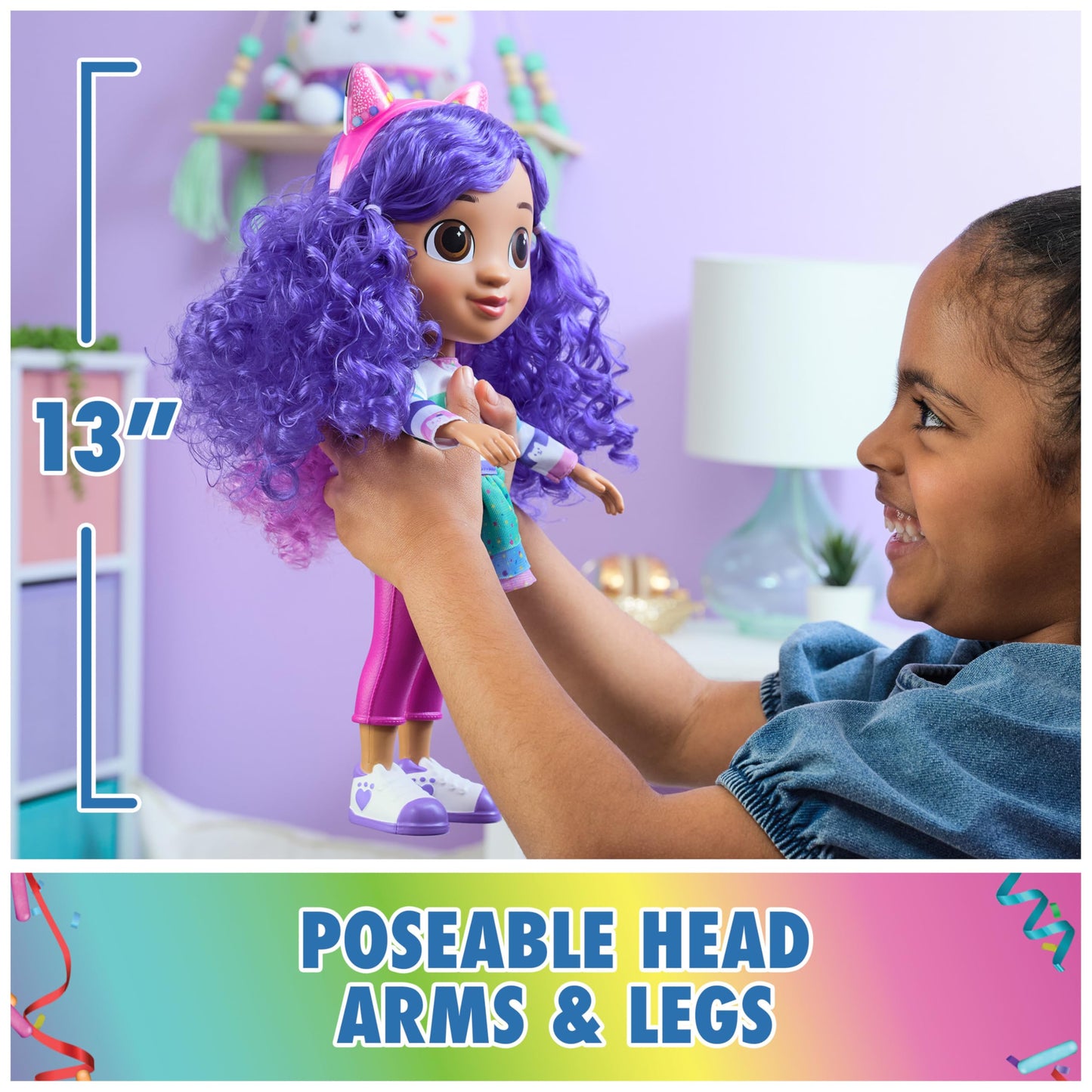 Gabby's Dollhouse DreamWorks Sing & Celebrate Gabby Girl Doll – 13-Inch with Sound Effects | Spin Master