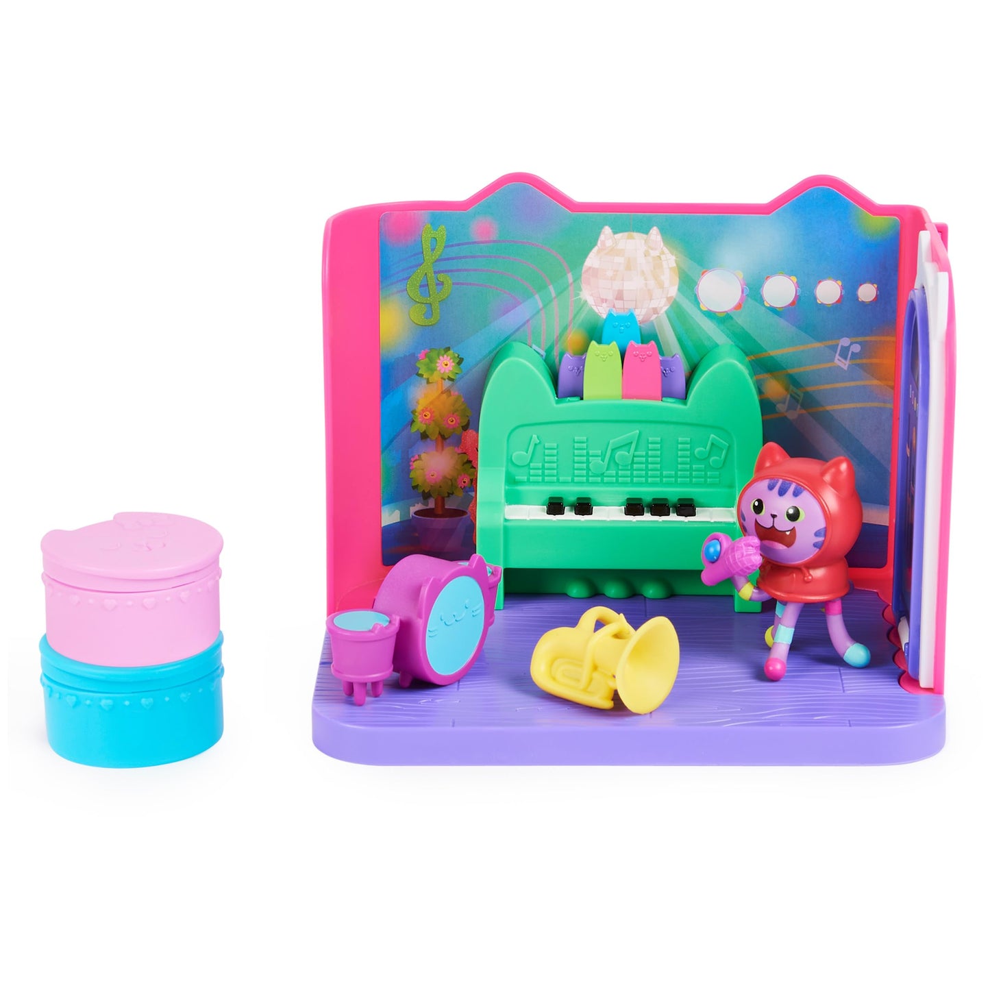 Gabby’s Dollhouse Groovy Music Room with DJ Catnip Figure | Spin Master