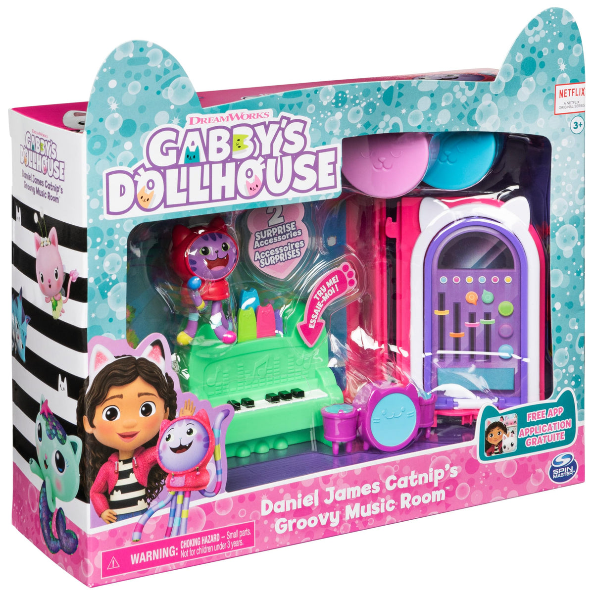 Gabby’s Dollhouse Groovy Music Room with DJ Catnip Figure | Spin Master