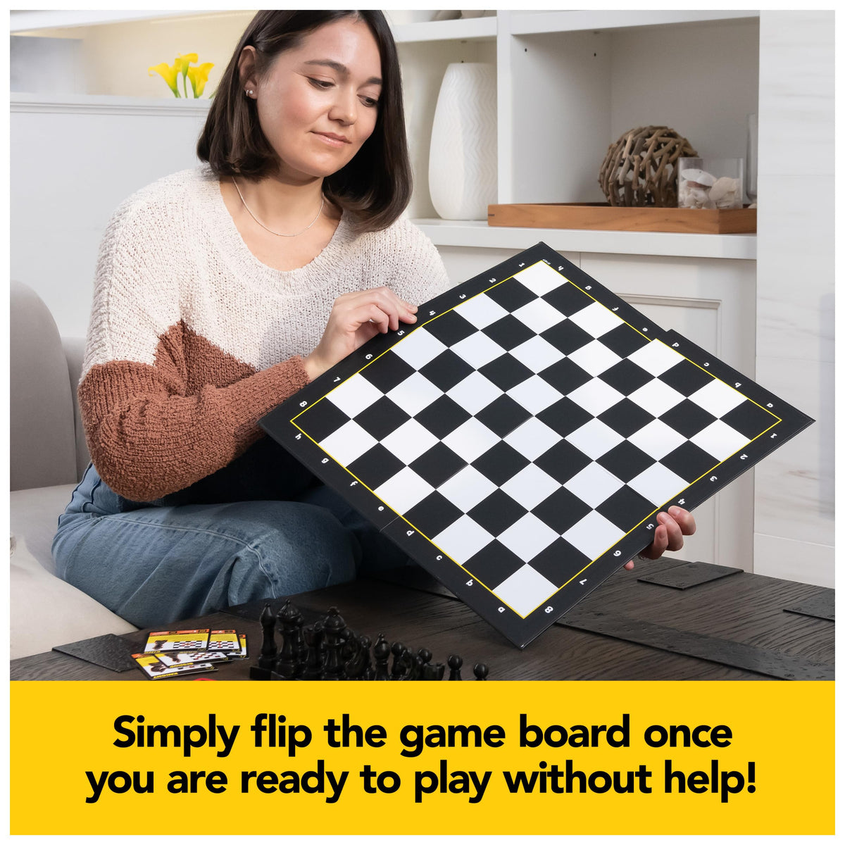 Spin Master Games Chess Made Simple – Learn to Play Strategy Board Game for Beginners (2 Players, Ages 8+)