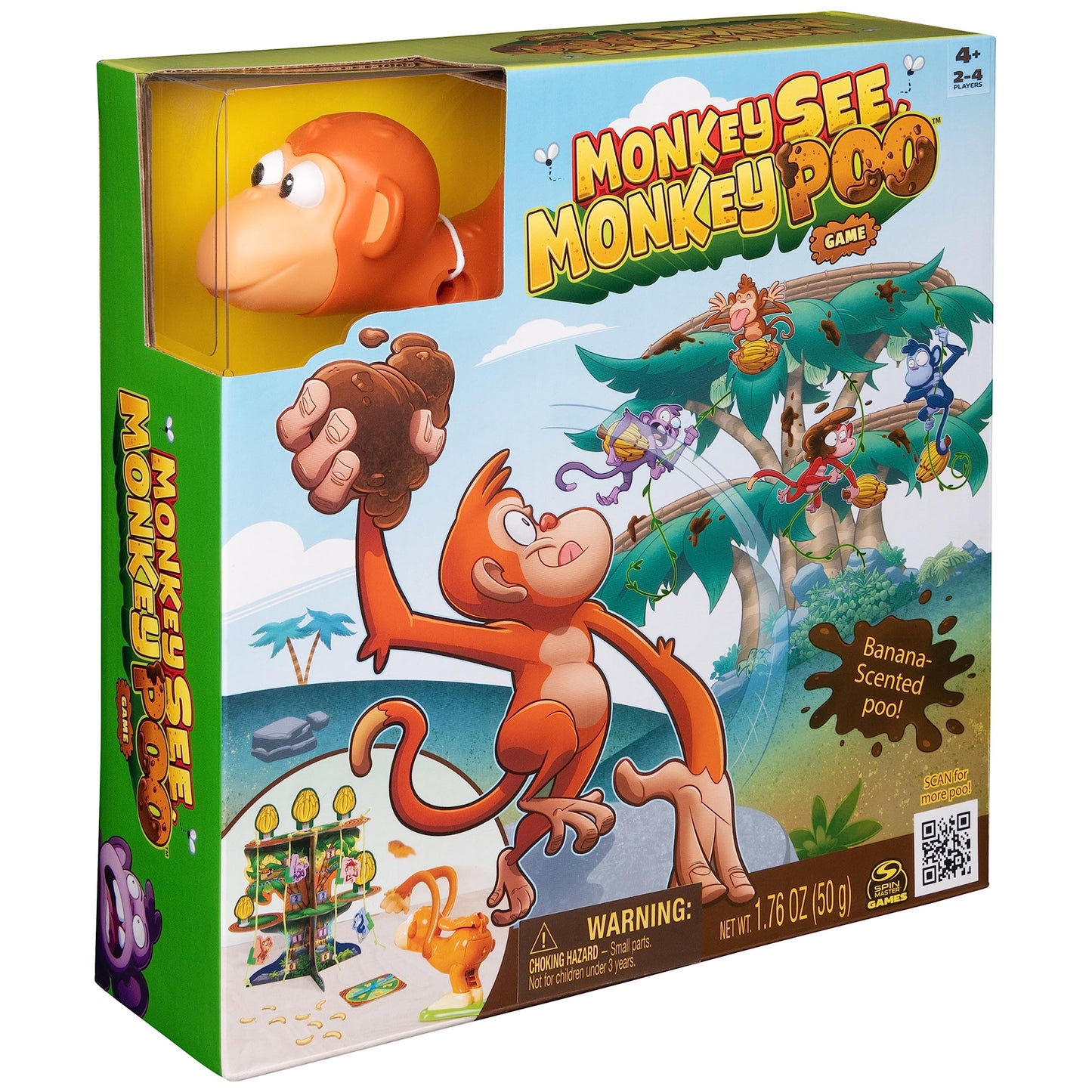 Monkey See Monkey Poo by Spin Master Games – Interactive Monkey Game (2-4 Players)