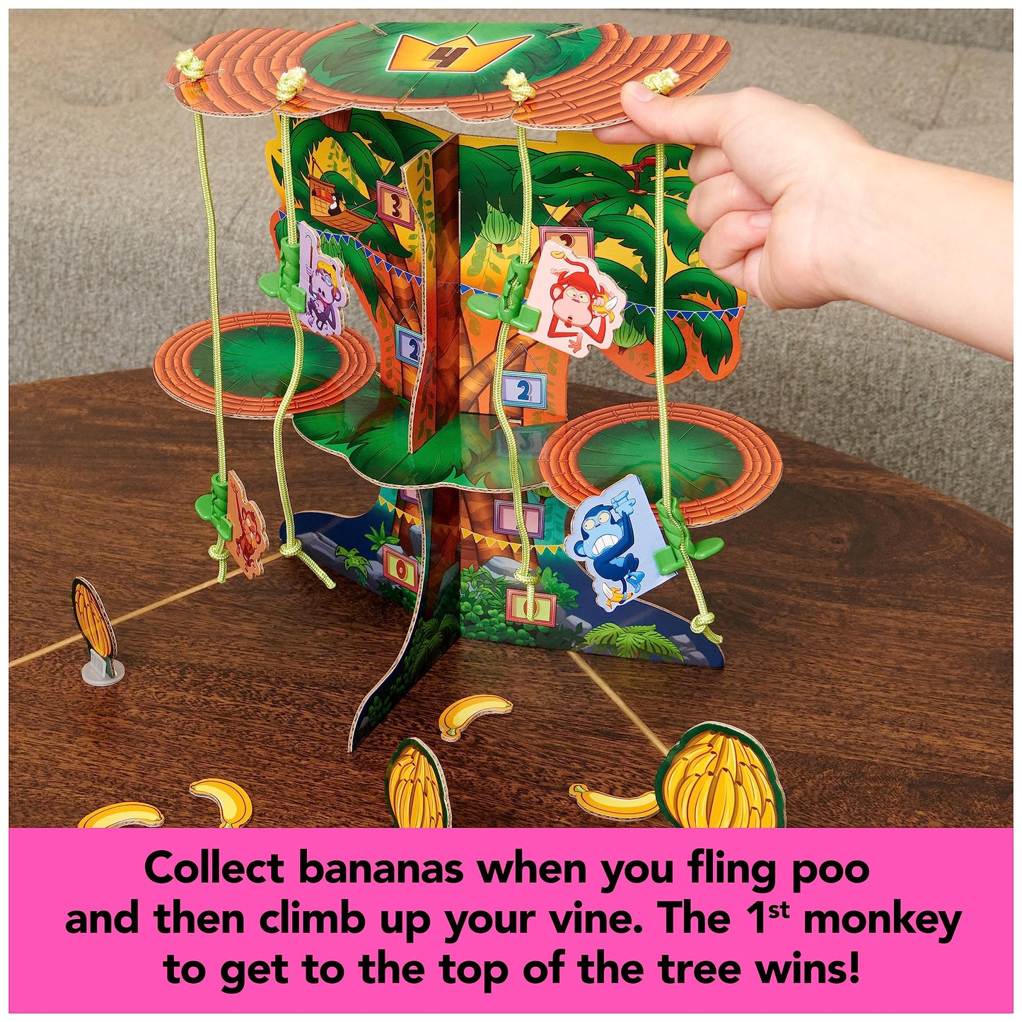 Monkey See Monkey Poo by Spin Master Games – Interactive Monkey Game (2-4 Players)