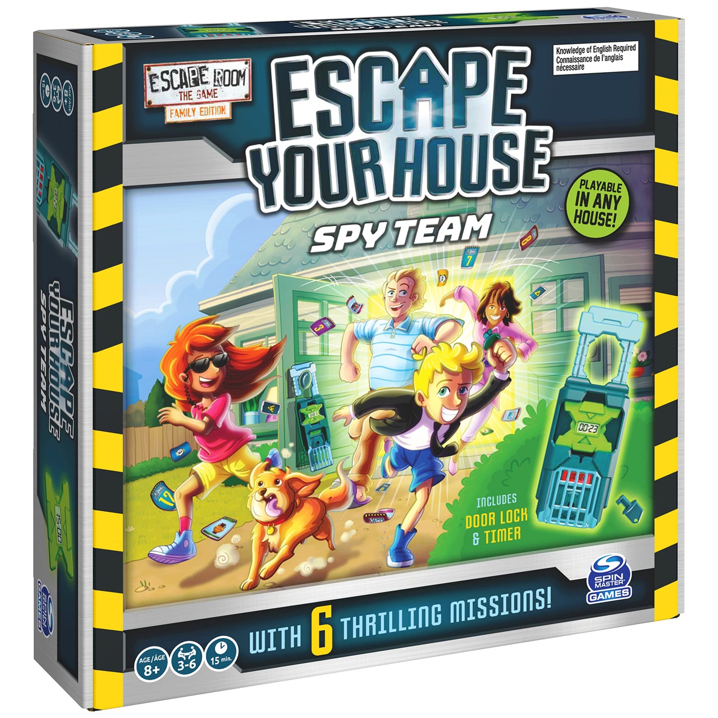 Escape Room The Game: Escape Your House - Spy Team Family Strategy Board Game | Spin Master Games