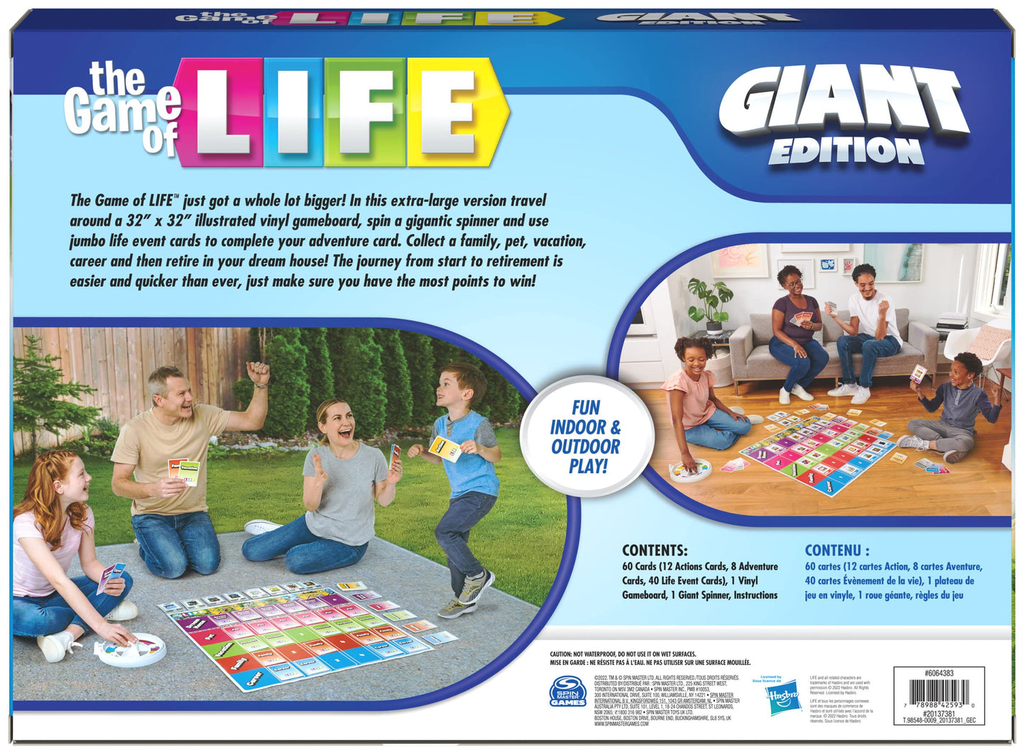 The Game of Life Giant Edition by Spin Master Games | Giant Family Board Game