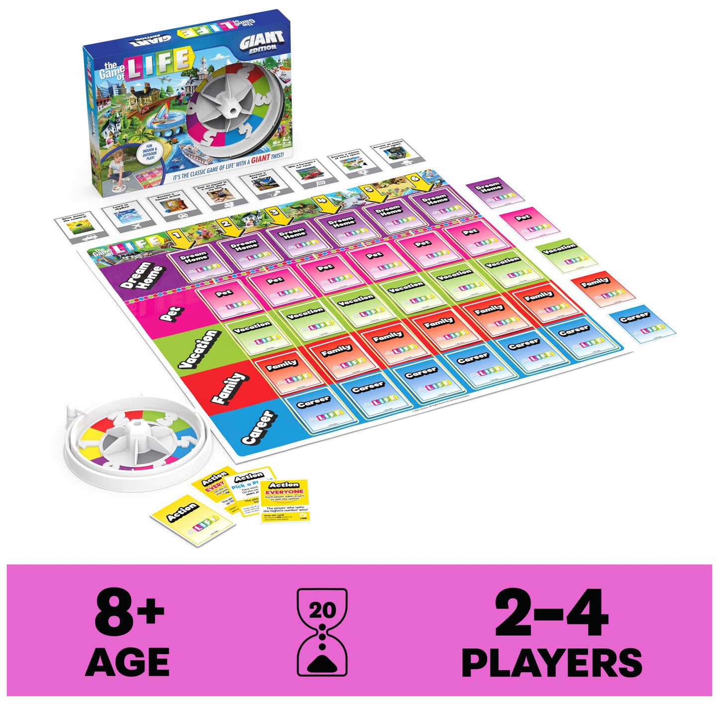 The Game of Life Giant Edition by Spin Master Games | Giant Family Board Game