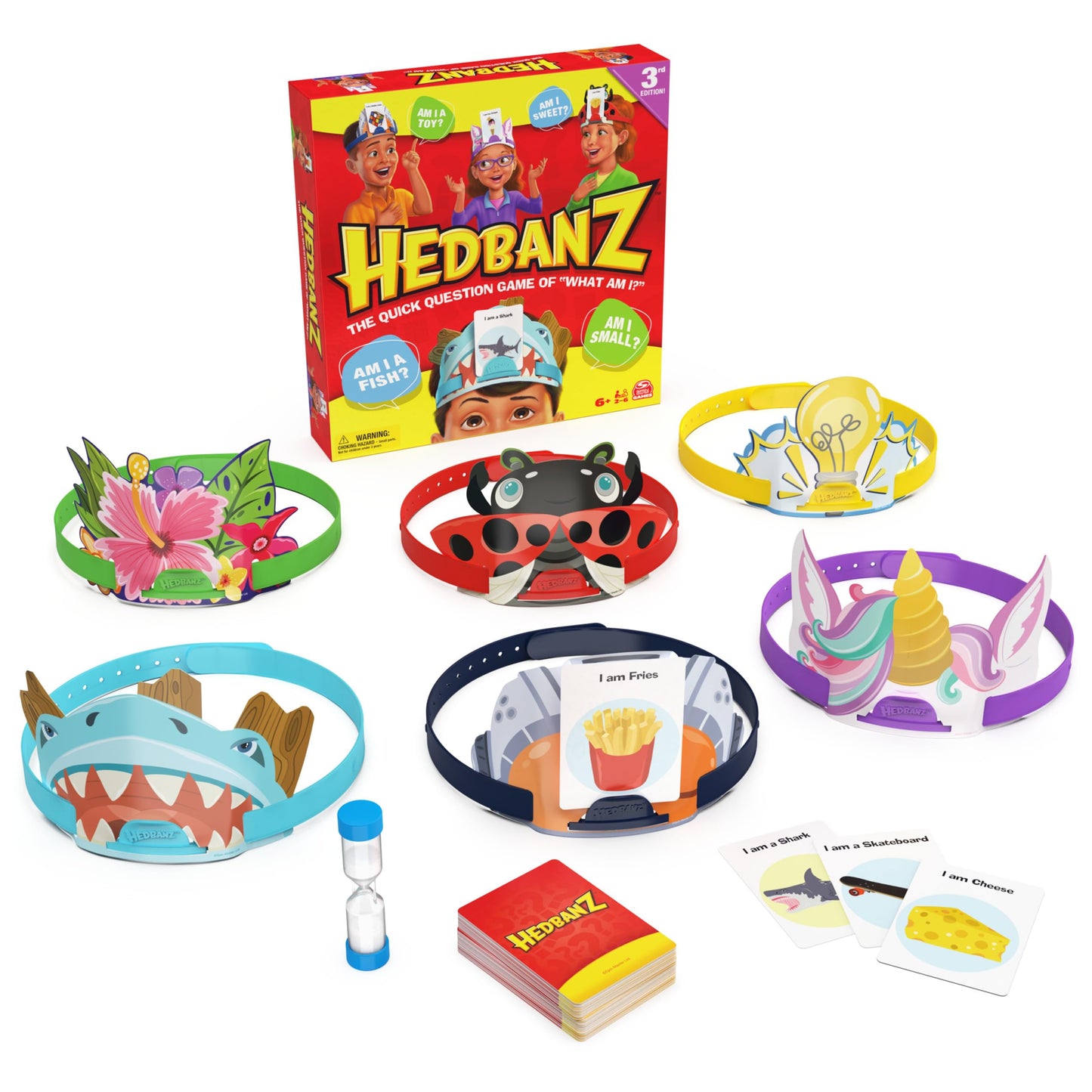 Hedbanz 3rd Edition by Spin Master — New Headbands & Cards for Quick Guessing