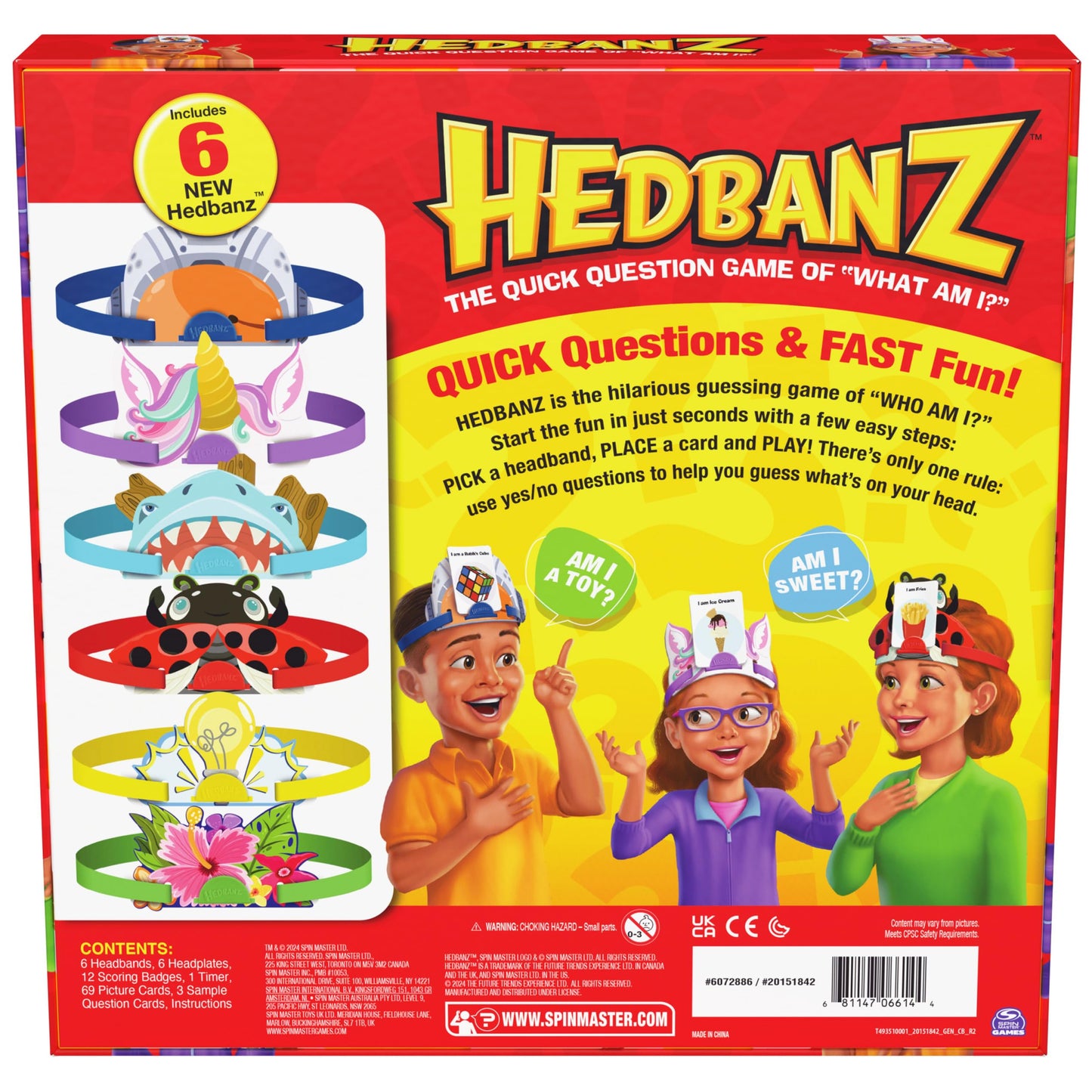 Hedbanz 3rd Edition by Spin Master — New Headbands & Cards for Quick Guessing