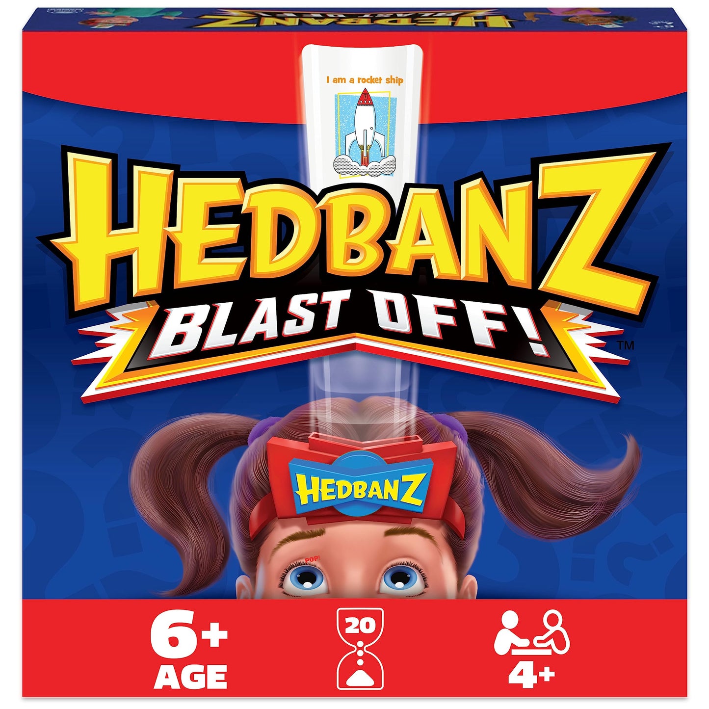 Spin Master Games Hedbanz Blast Off! Guessing Game – 25 Bonus Cards, Family Fun for 6+, Amazon Exclusive