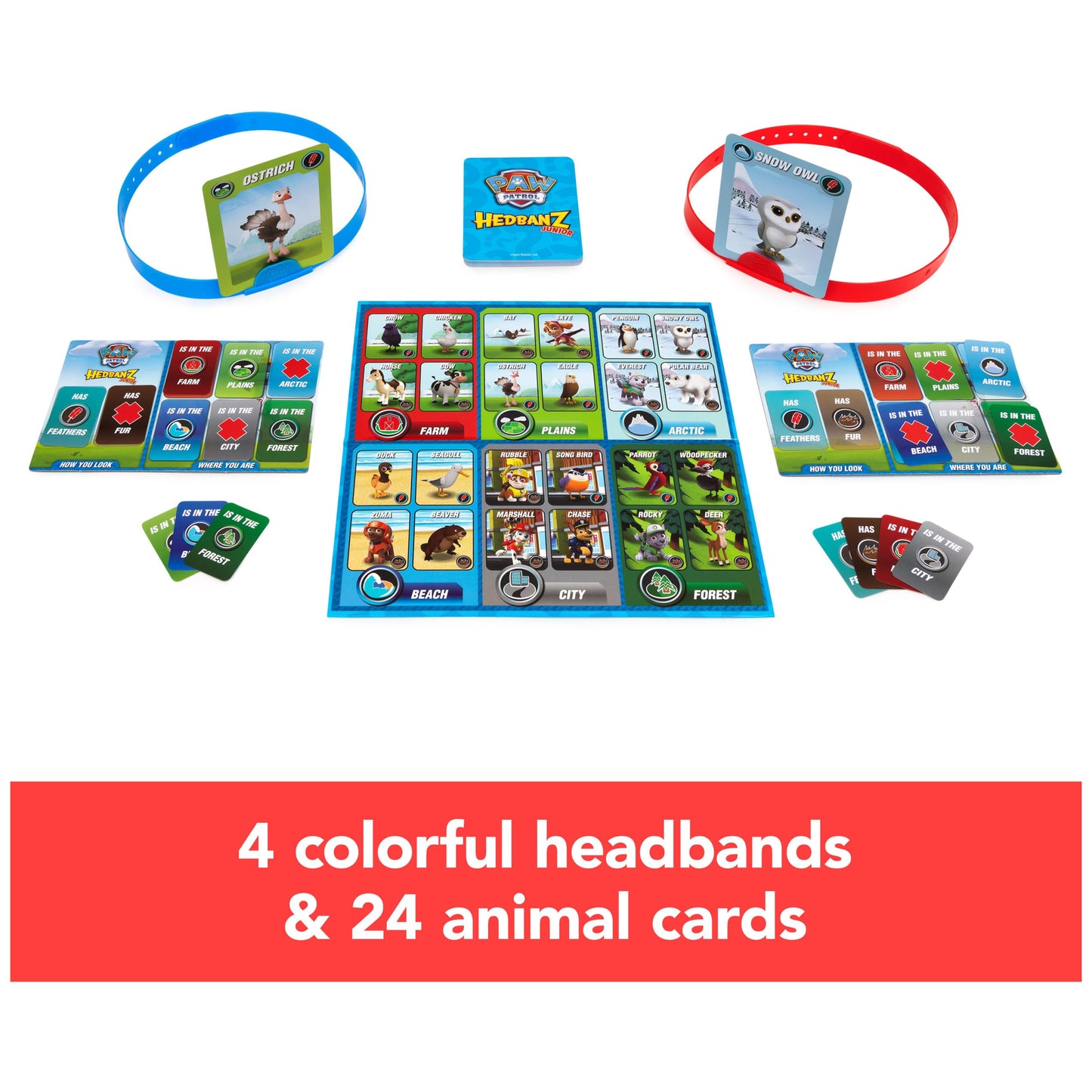 Spin Master Hedbanz Jr. PAW Patrol – Picture Guessing Game for 2-4 Players (Ages 5+)