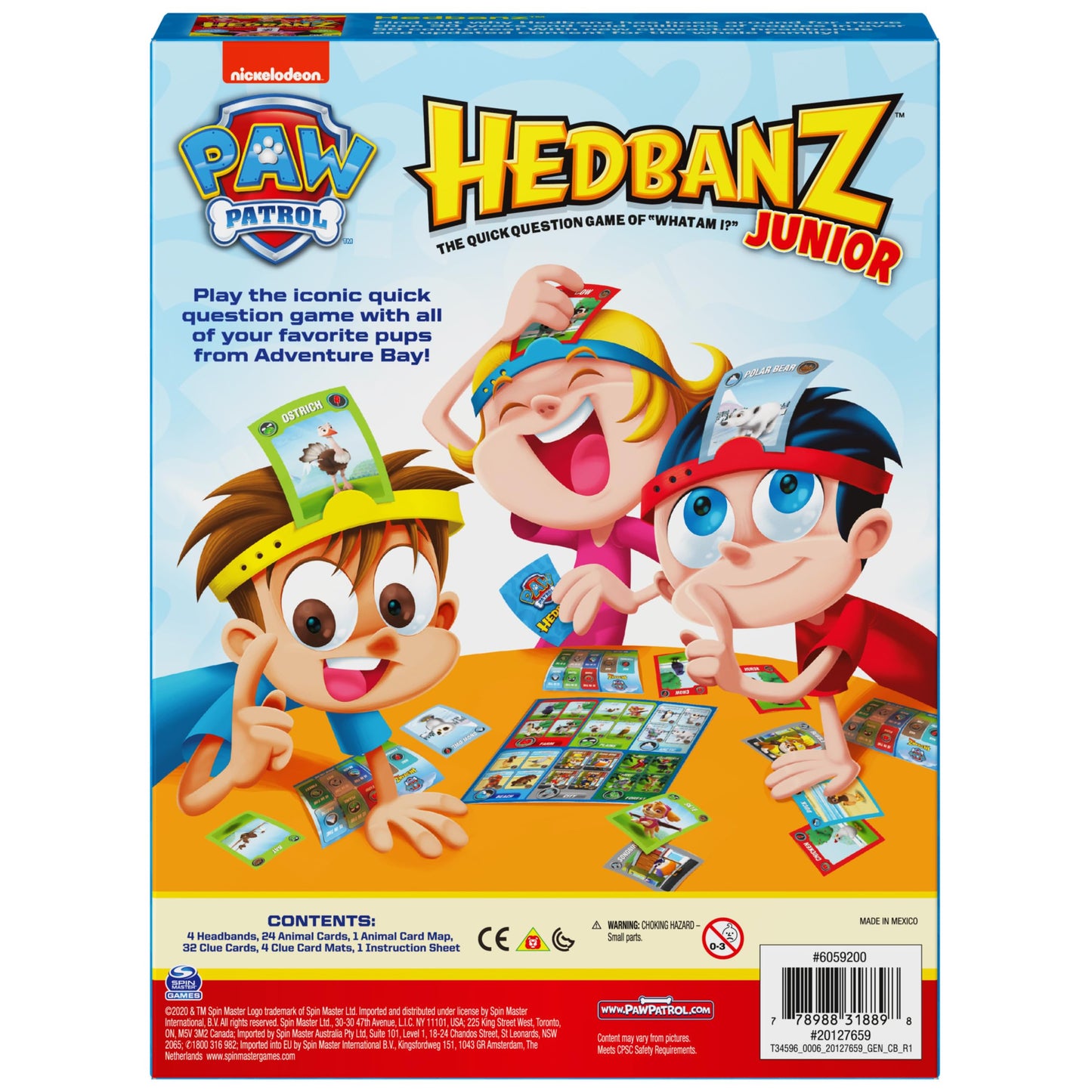 Spin Master Hedbanz Jr. PAW Patrol – Picture Guessing Game for 2-4 Players (Ages 5+)