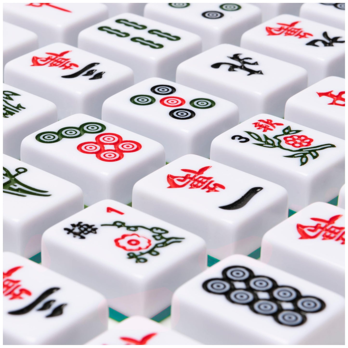Spin Master Games Legacy Deluxe Mah Jong: Two-Tone Tiles & Lined Wood Case