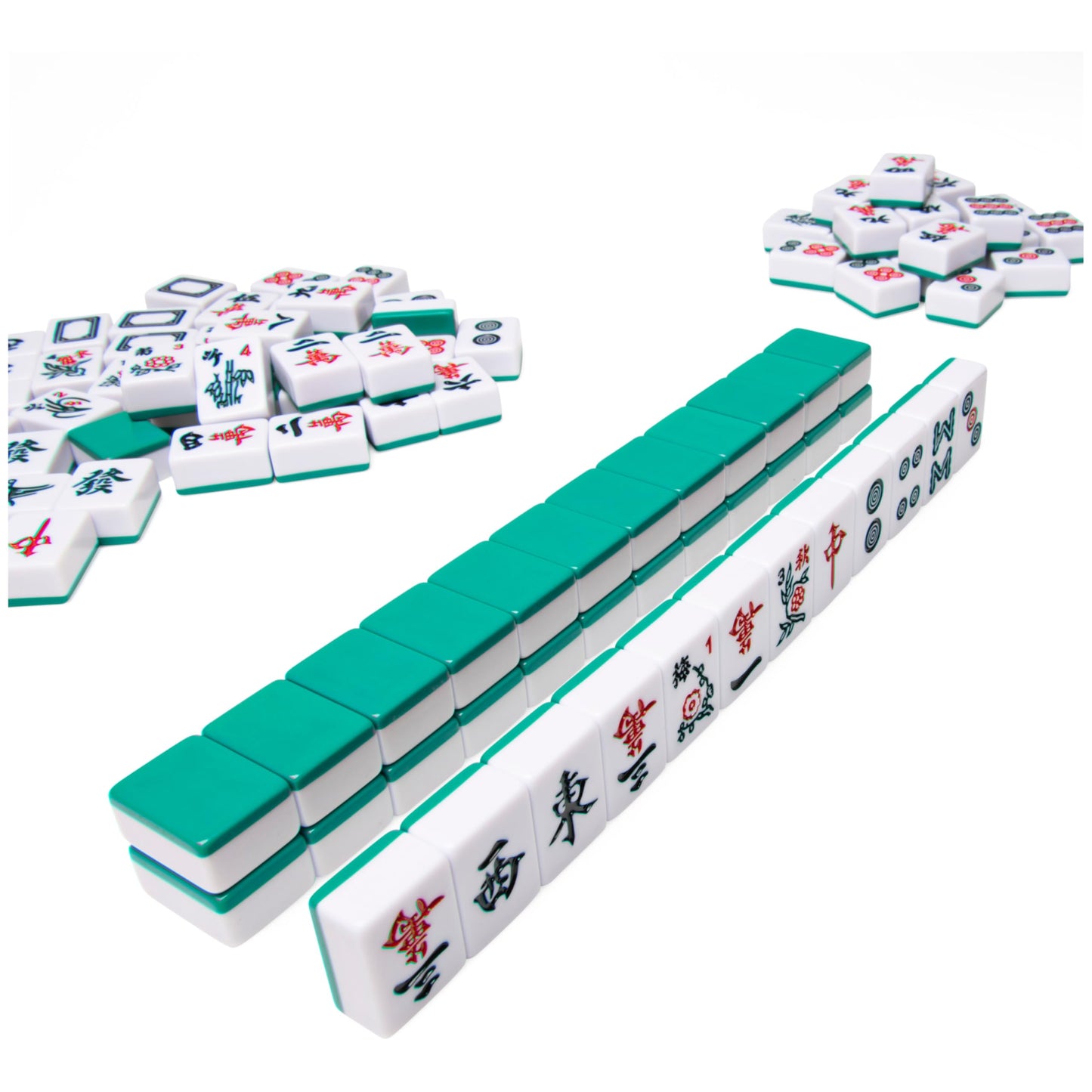 Spin Master Games Legacy Deluxe Mah Jong: Two-Tone Tiles & Lined Wood Case