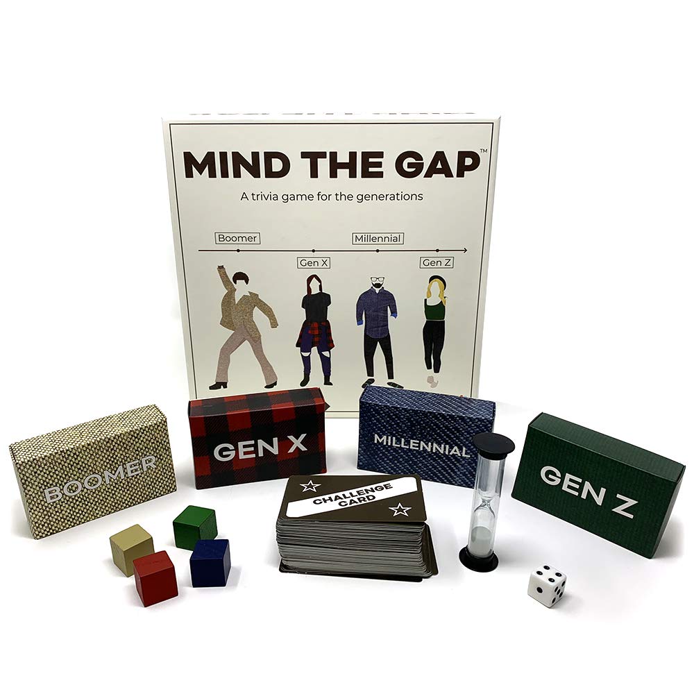 Mind the Gap Just the Questions Expansion Pack – 1000 New Questions + 50 Challenge Cards | Spin Master Games
