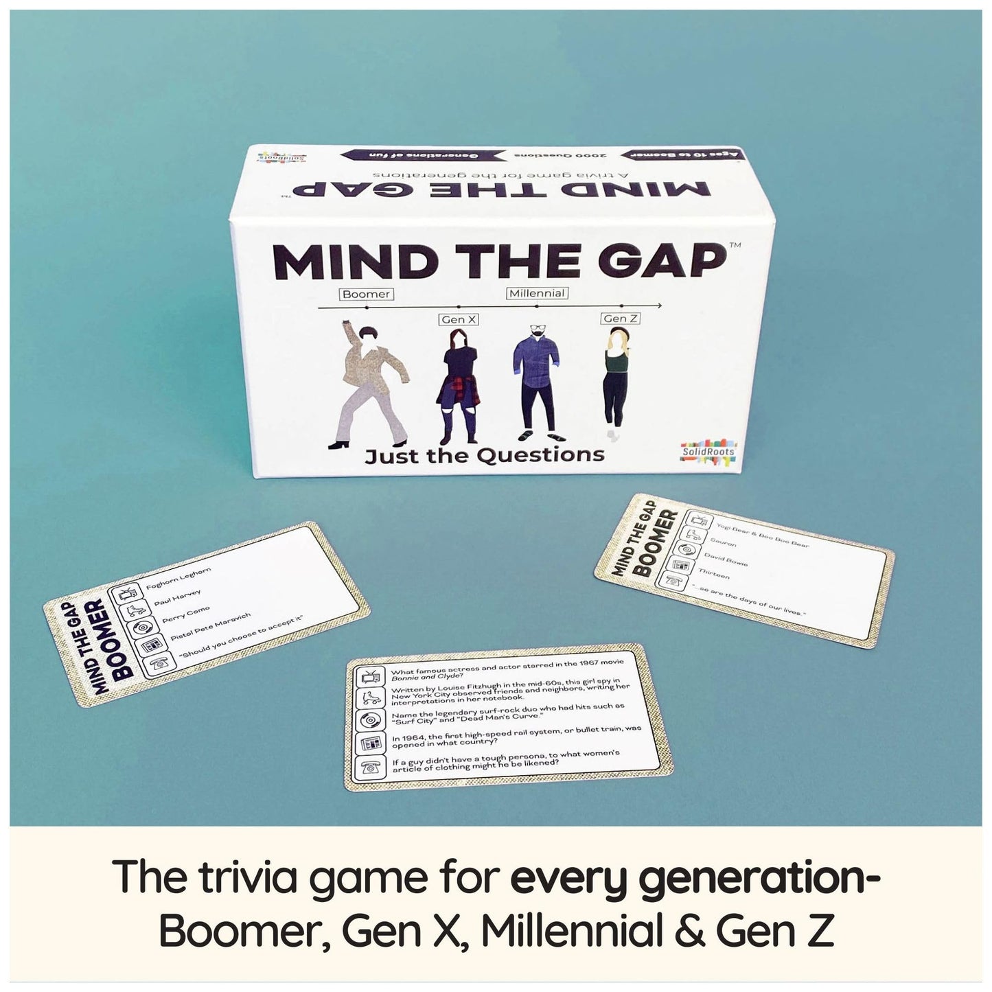 Mind The Gap: Just The Questions Expansion Pack — 1,000 New Questions + 50 Challenges | Spin Master Games