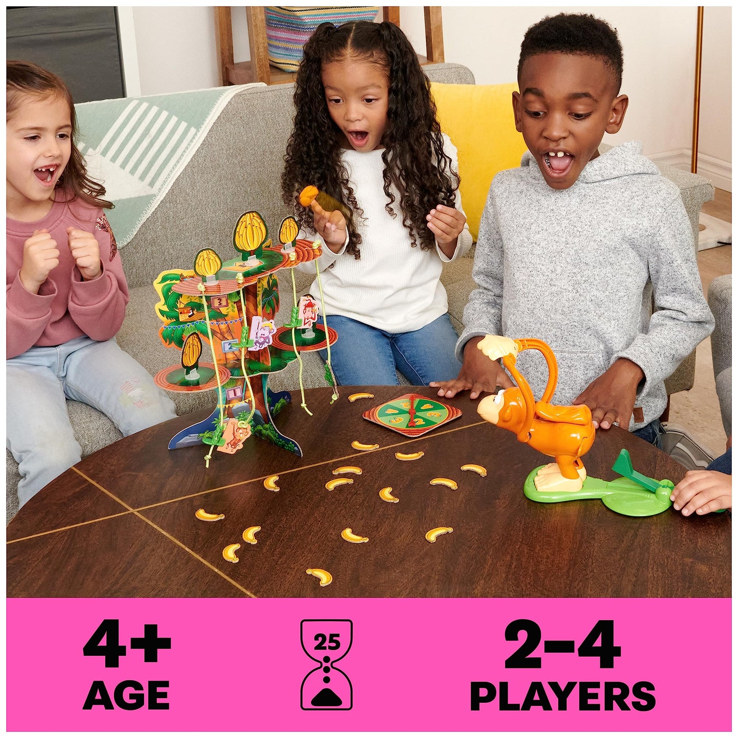 Monkey See Monkey Poo by Spin Master Games – Interactive Monkey Game (2-4 Players)