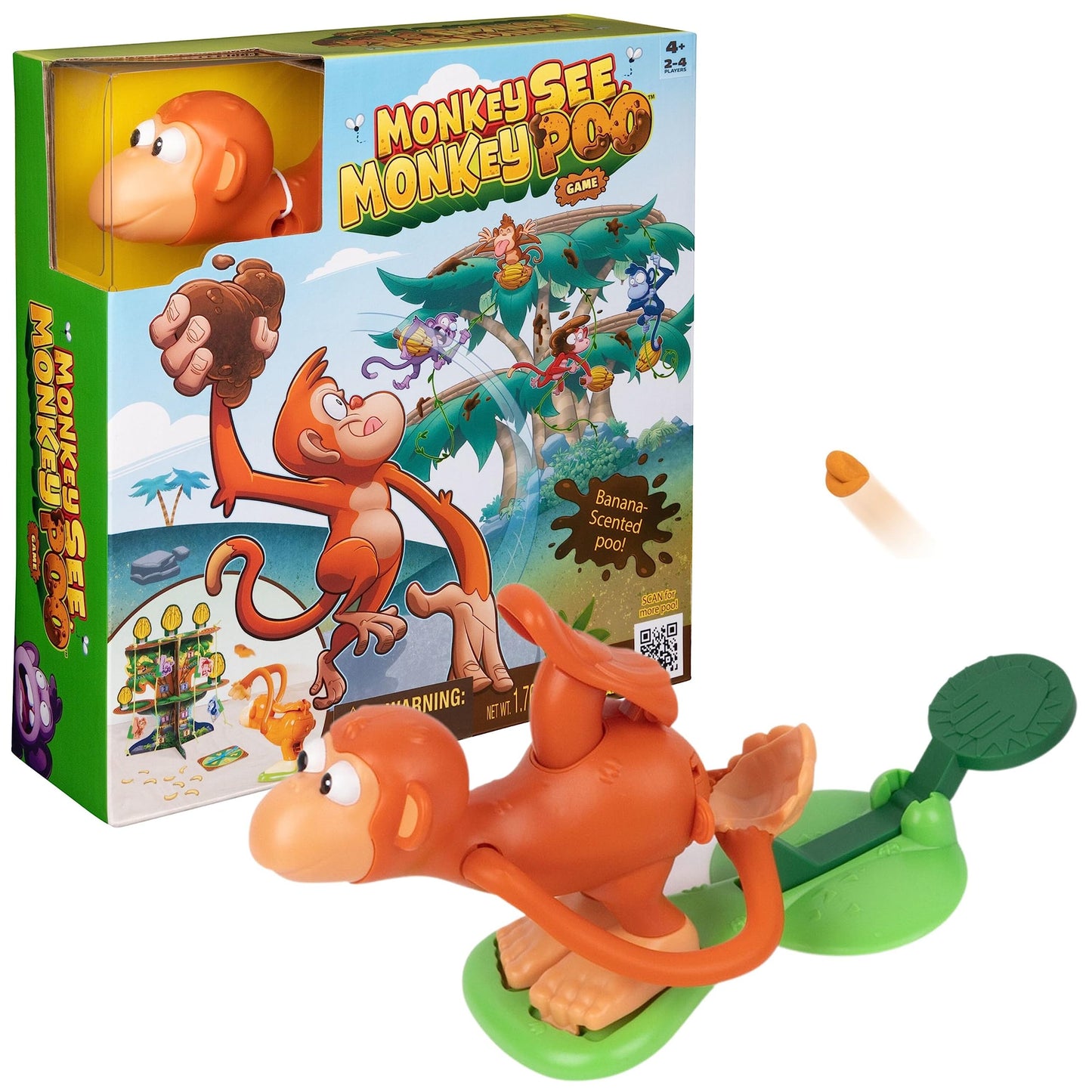 Monkey See Monkey Poo by Spin Master Games – Interactive Monkey Game (2-4 Players)