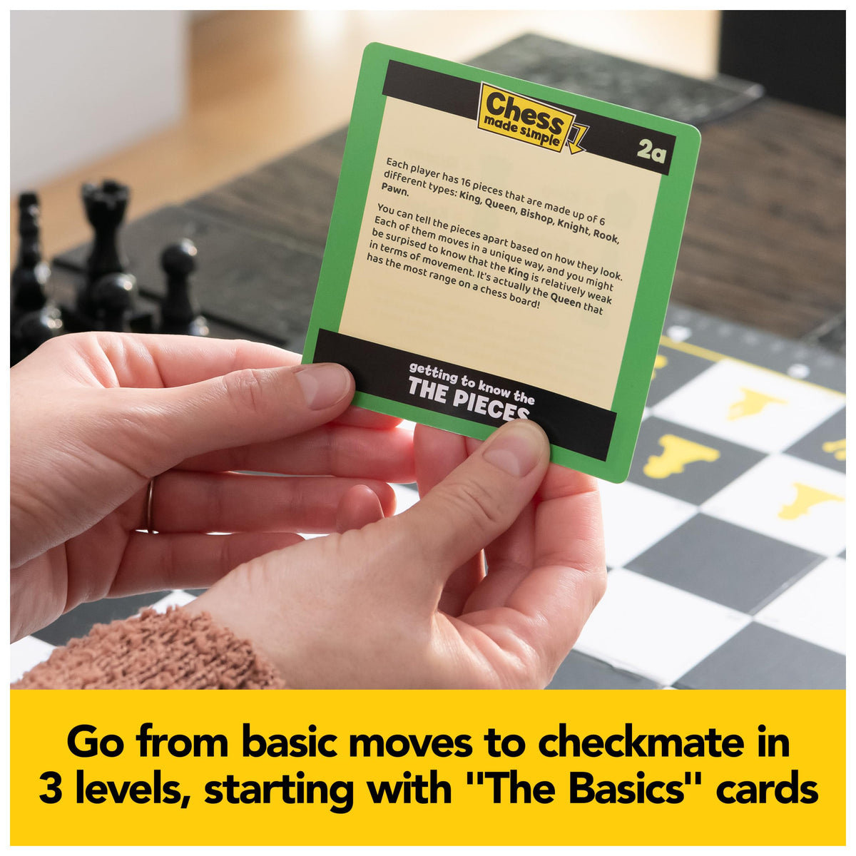 Spin Master Games Chess Made Simple – Learn to Play Strategy Board Game for Beginners (2 Players, Ages 8+)