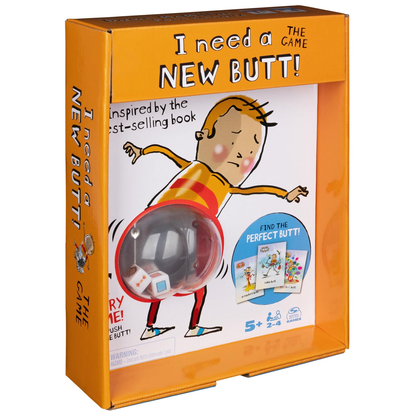 Spin Master Games - I Need a New Butt: Family Card Game for Ages 5+