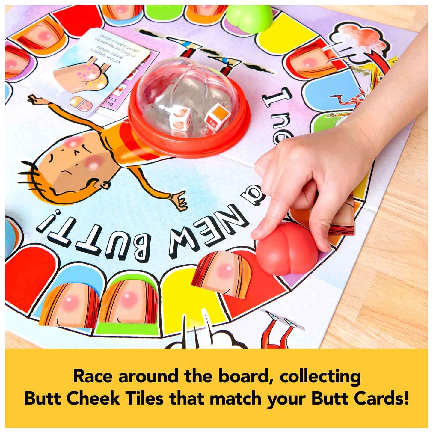 Spin Master Games - I Need a New Butt: Family Card Game for Ages 5+