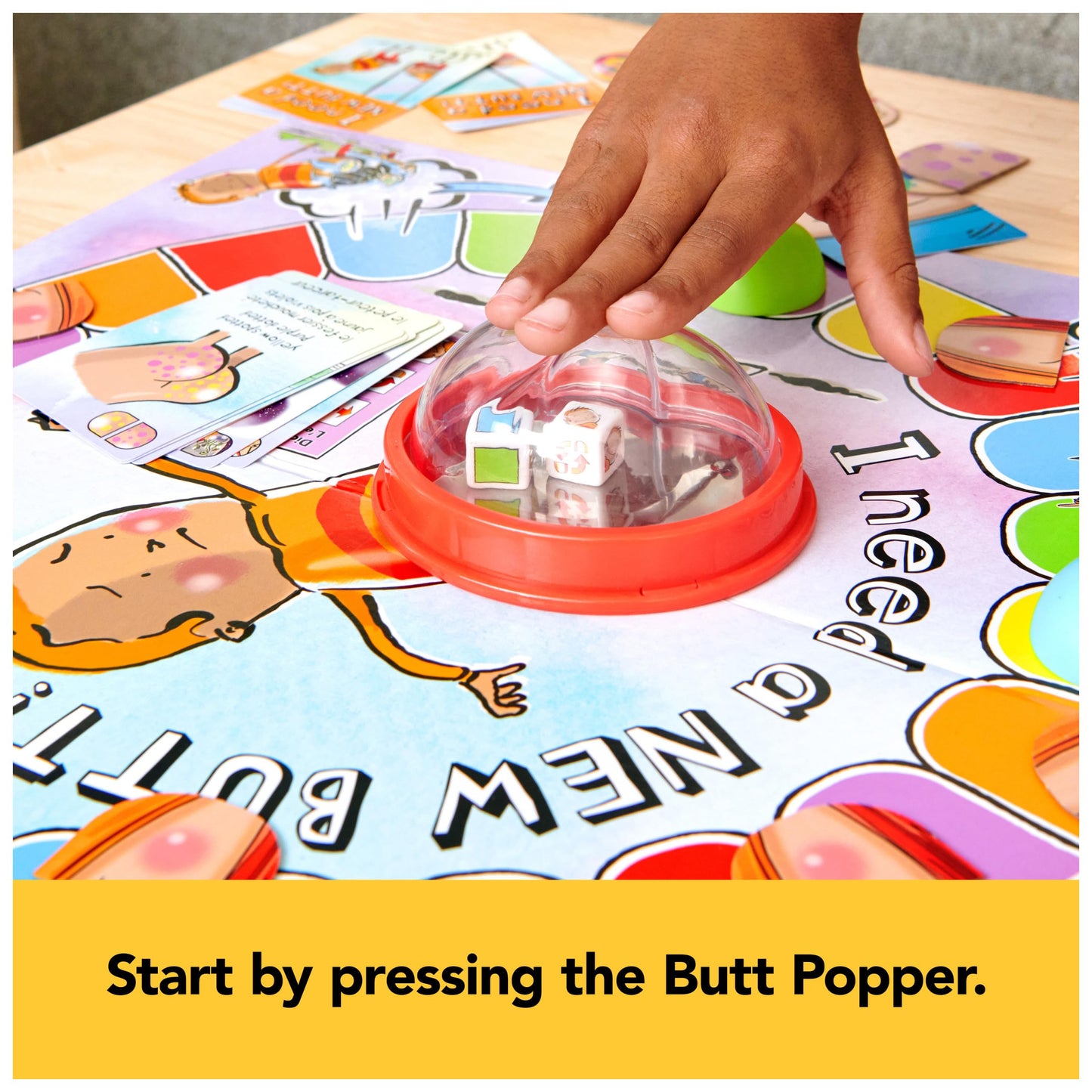 Spin Master Games - I Need a New Butt: Family Card Game for Ages 5+