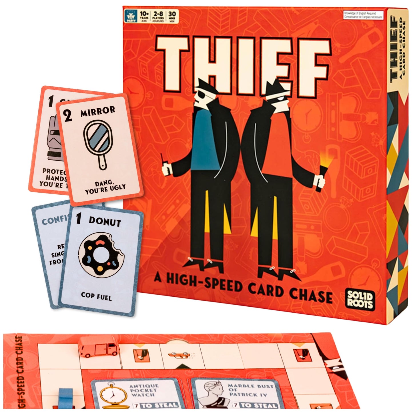 Spin Master Games Thief — High-Speed Card Chase for 2-8 Players (Ages 10+)