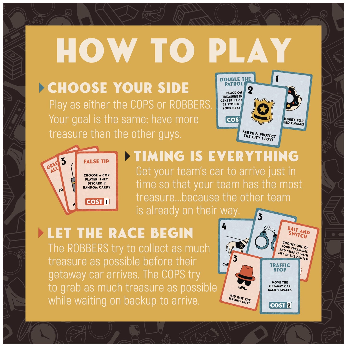 Spin Master Games Thief — High-Speed Card Chase for 2-8 Players (Ages 10+)