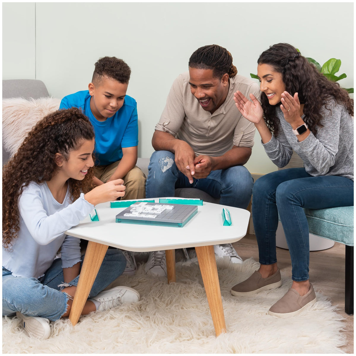 Spin Master Games Upwords — Classic Word Game with Stackable Tiles | 1-4 Players