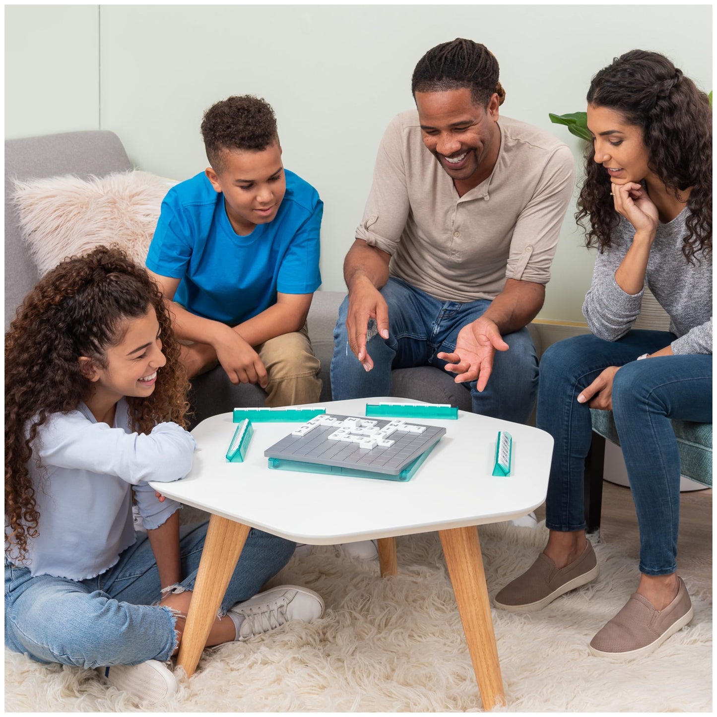Spin Master Games Upwords — Classic Word Game with Stackable Tiles | 1-4 Players