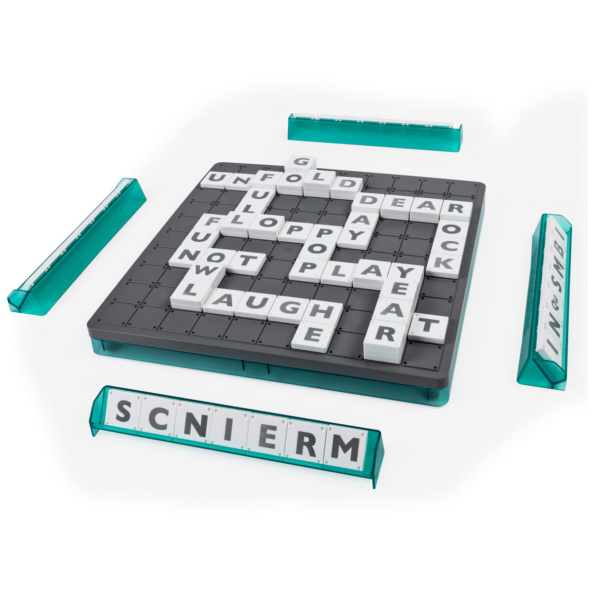 Spin Master Games Upwords — Classic Word Game with Stackable Tiles | 1-4 Players