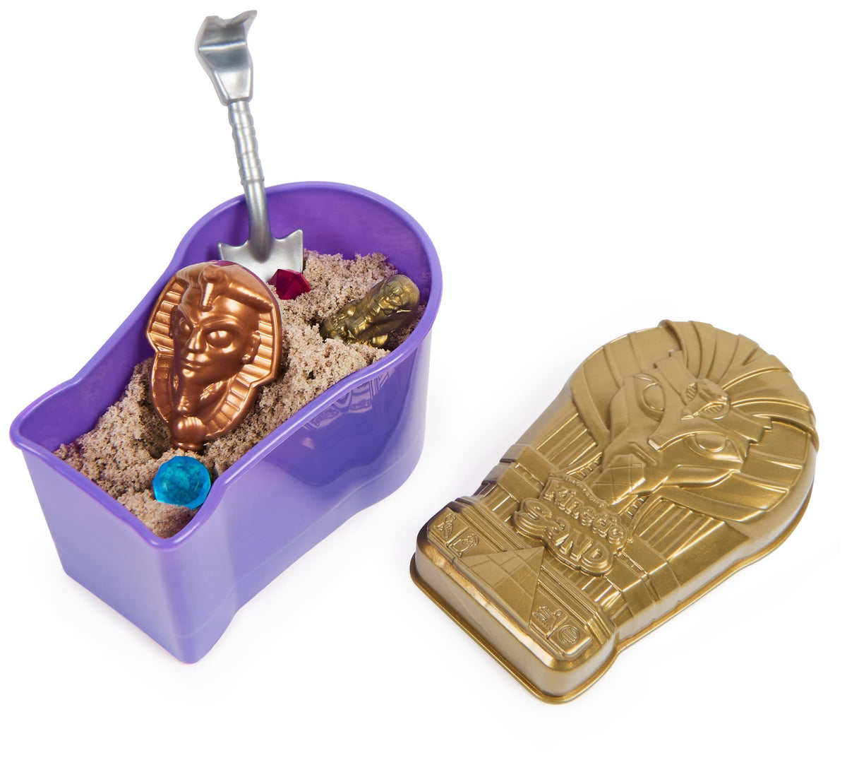 Spin Master Kinetic Sand Mini Mummy Brown 170g with Surprise Figure, Tools & Gems – Toys for 3+