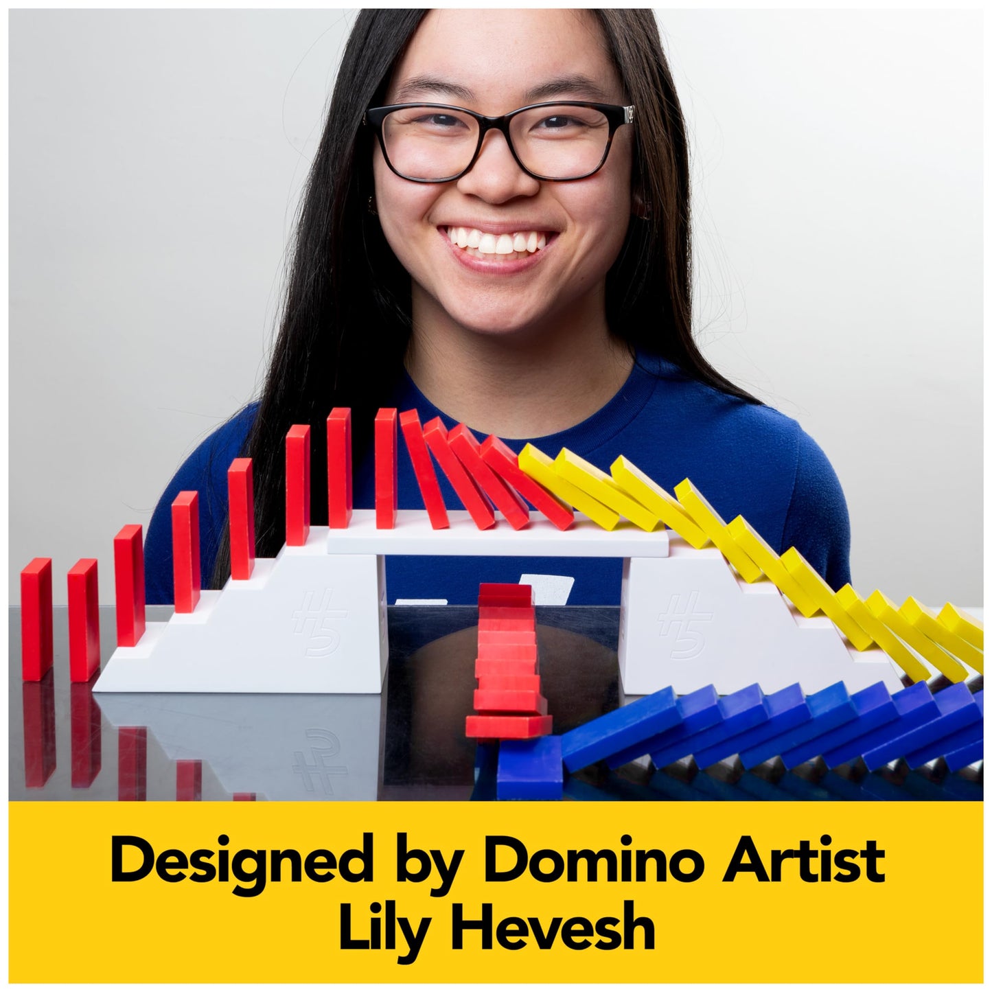 Spin Master Games Lily Hevesh H5 Domino Creations – 100-Piece Domino Set