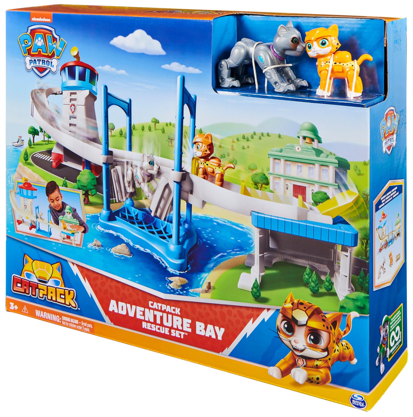 PAW Patrol CatPack Adventure Bay Rescue Playset – Wild Cat & Meow-Meow