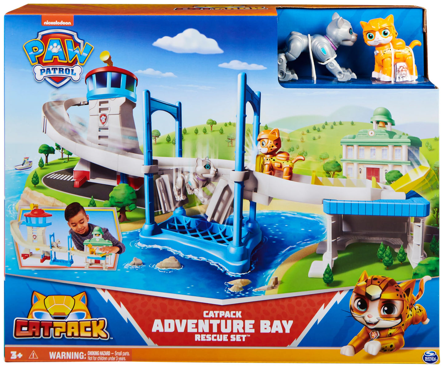 PAW Patrol CatPack Adventure Bay Rescue Playset – Wild Cat & Meow-Meow