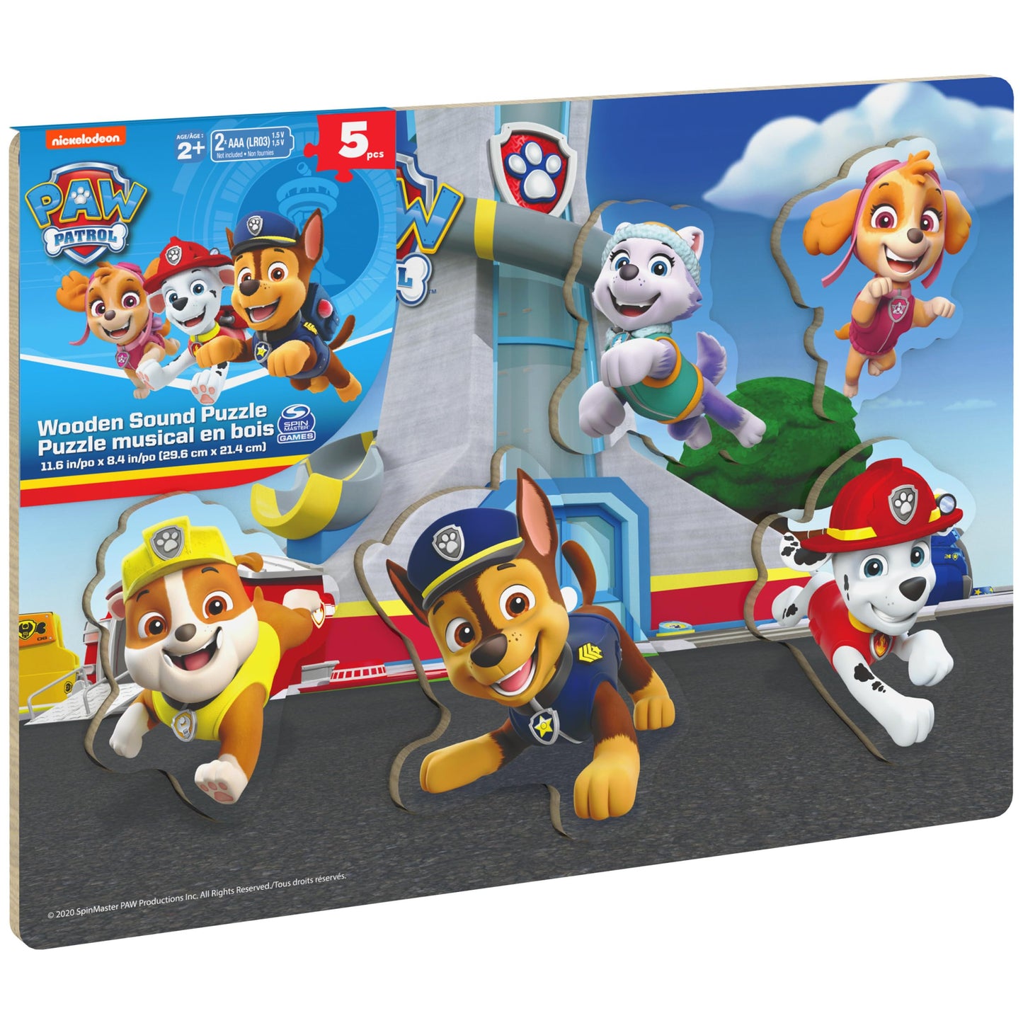 PAW Patrol Chunky Wood Sound Puzzle – Interactive Family Toy for Ages 3+ | Spin Master Games