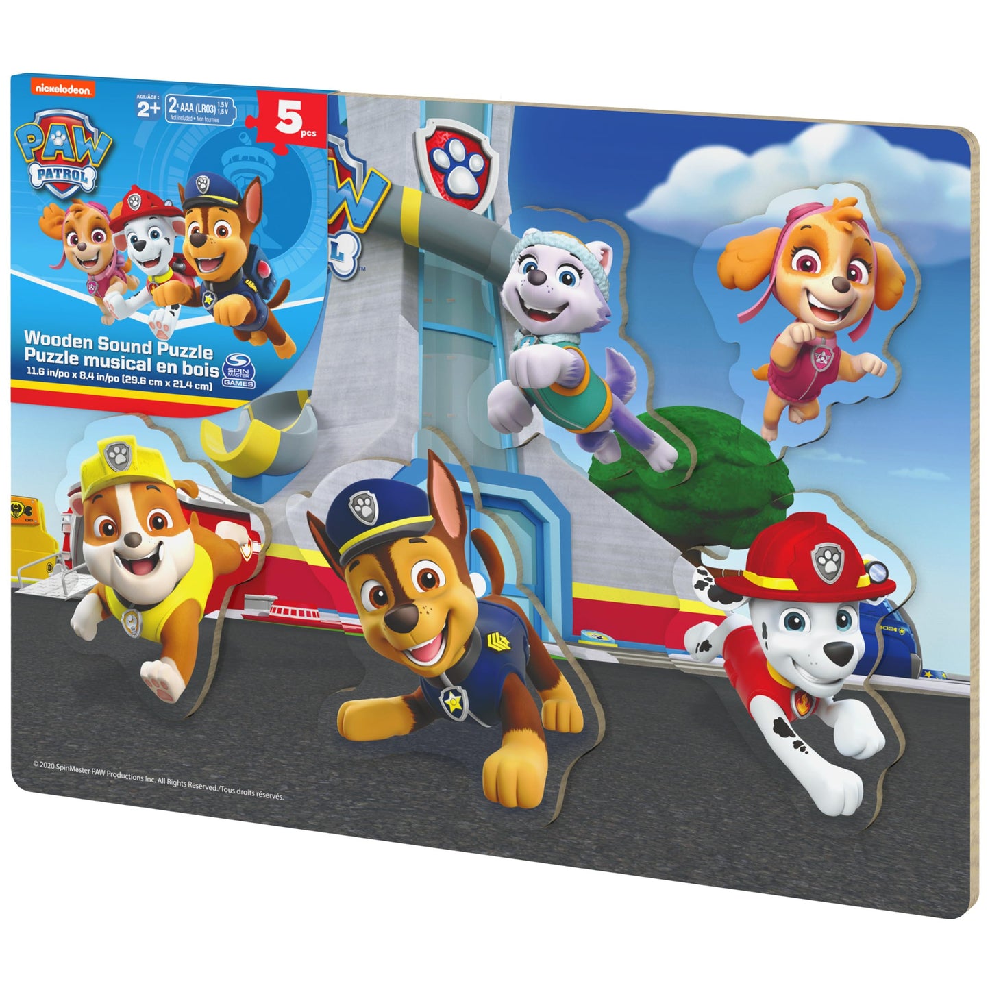 PAW Patrol Chunky Wood Sound Puzzle – Interactive Family Toy for Ages 3+ | Spin Master Games