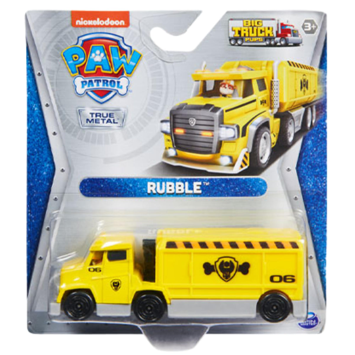 Paw Patrol Rubble Big Truck Pups – True Metal Die-Cast Collectible | Spin Master