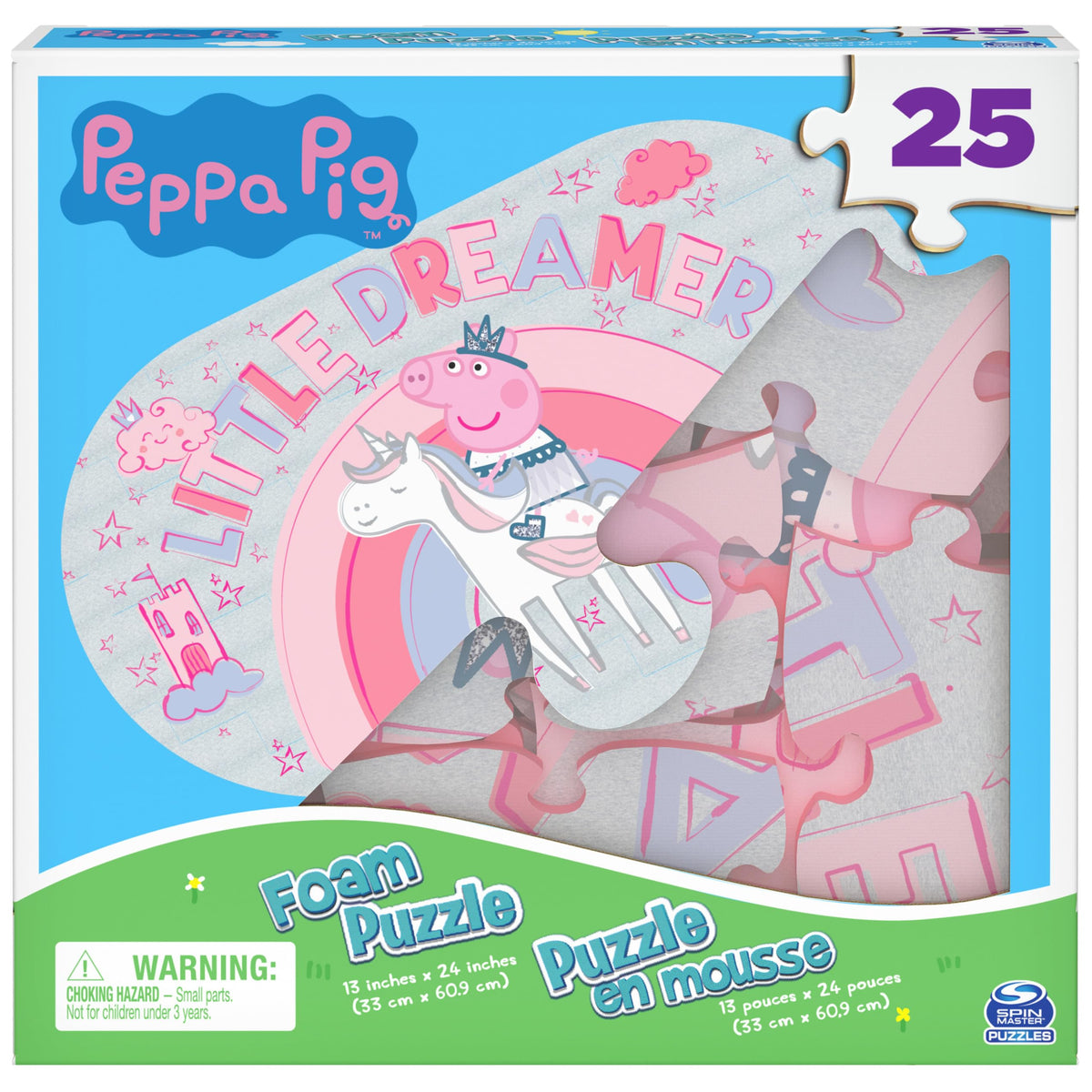 Spin Master Games 25-Piece Peppa Pig Foam Puzzle for Kids 4+ | Family Fun
