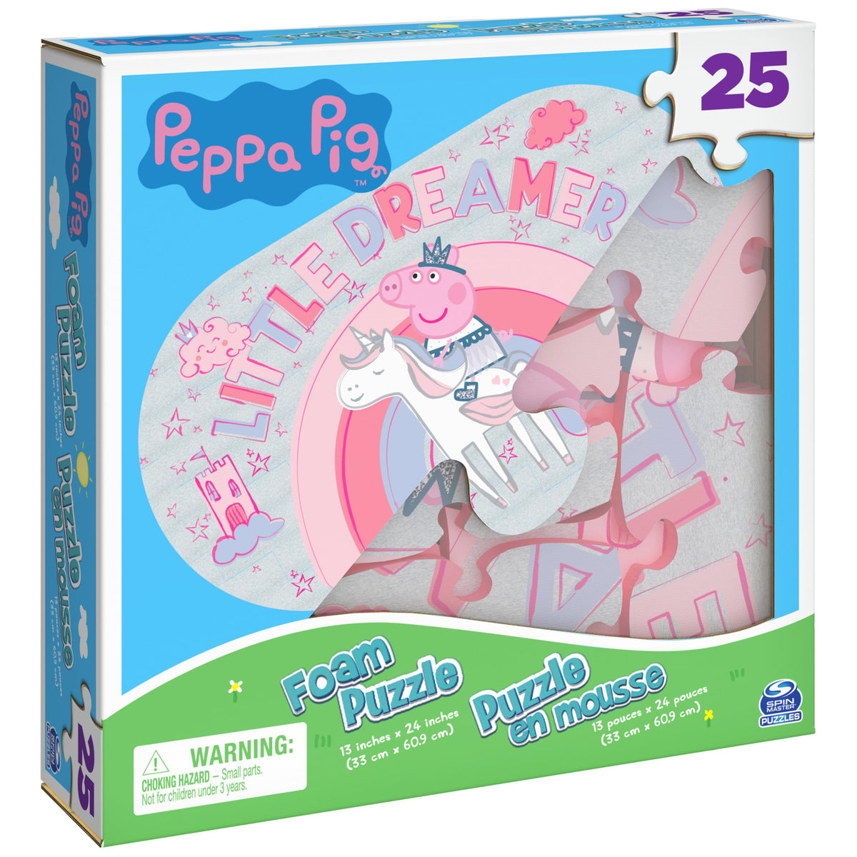 Spin Master Games 25-Piece Peppa Pig Foam Puzzle for Kids 4+ | Family Fun